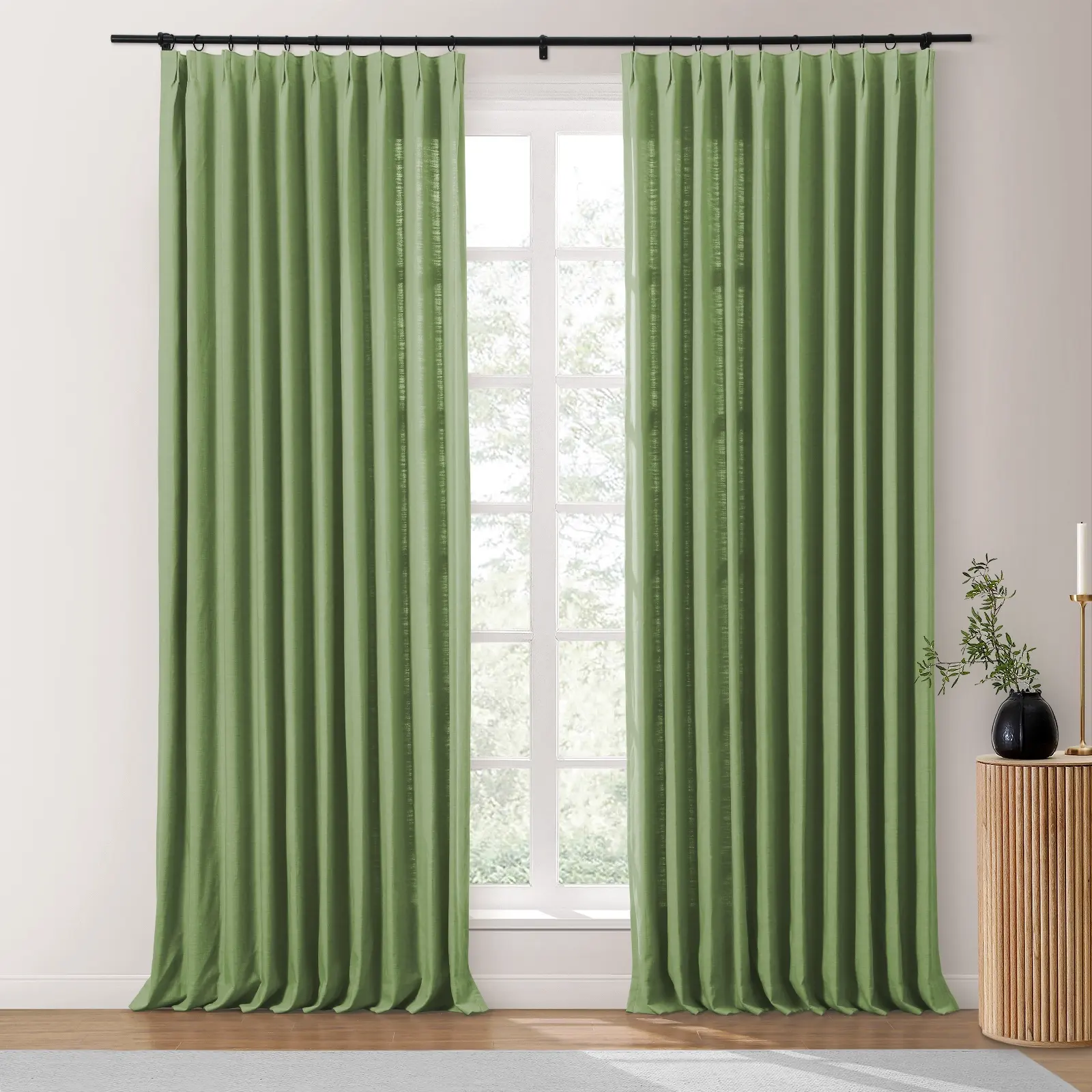 Isabella Heavyweight Cotton Drapery Pleated - Image 52