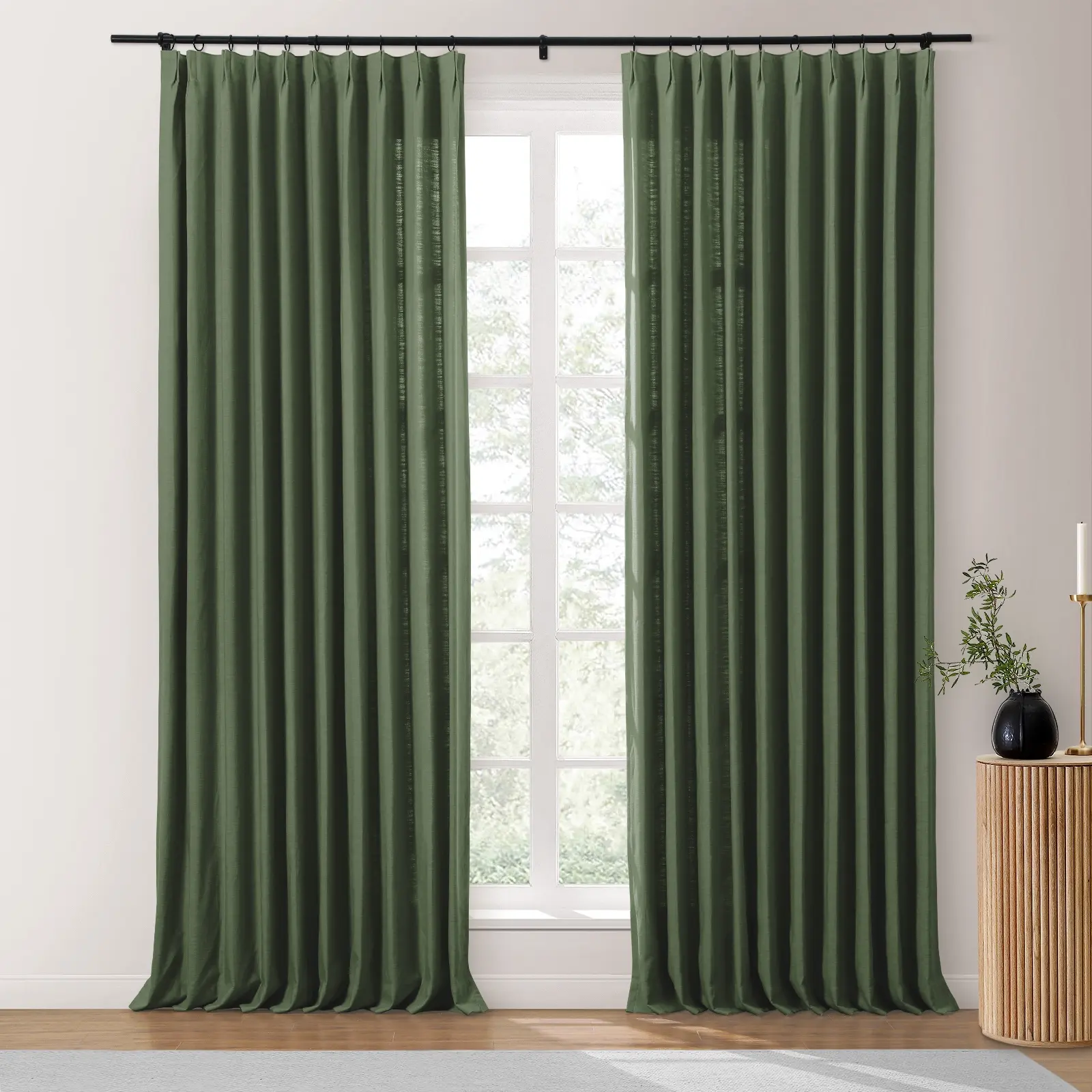 Isabella Heavyweight Cotton Drapery Pleated - Image 55