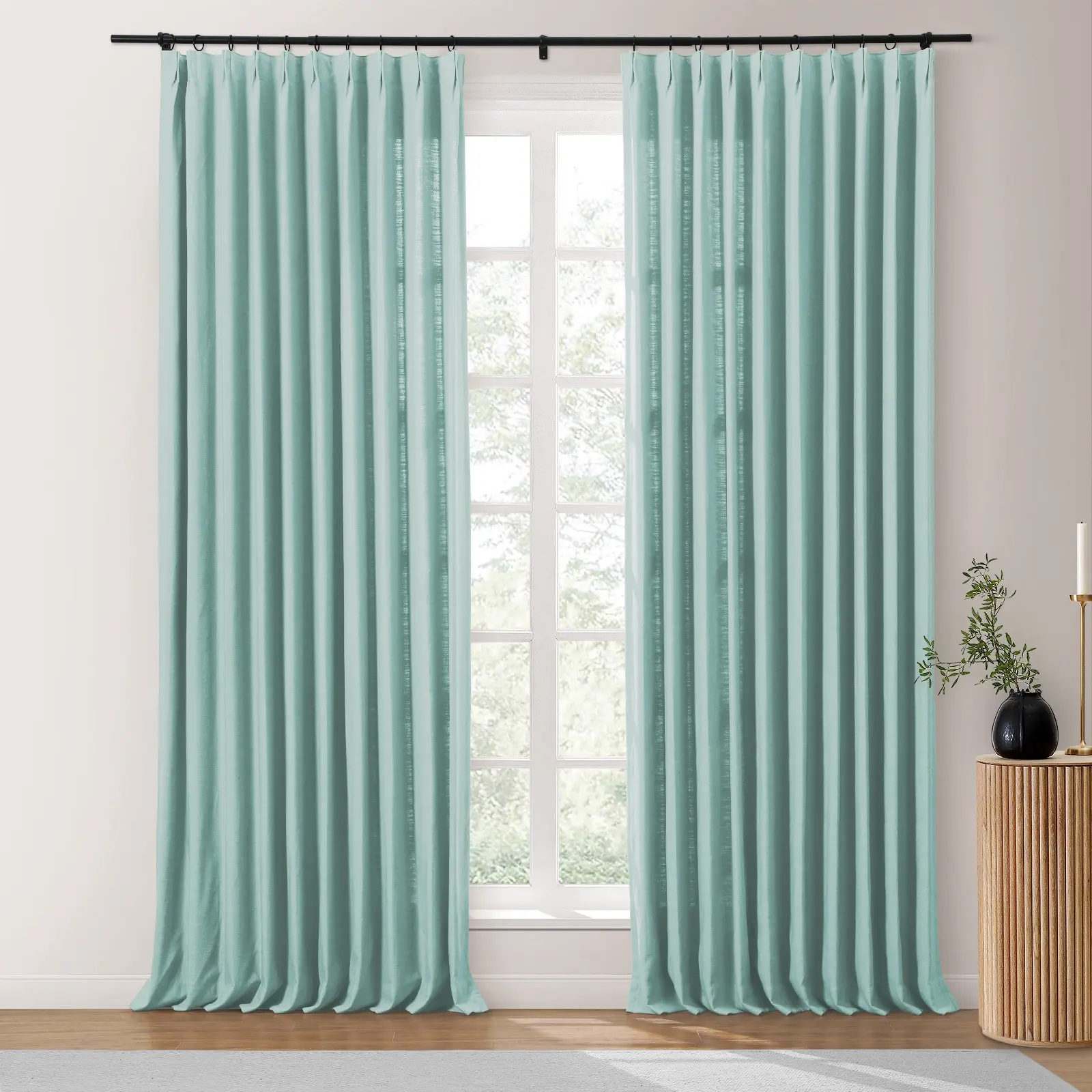 Isabella Heavyweight Cotton Drapery Pleated - Image 56