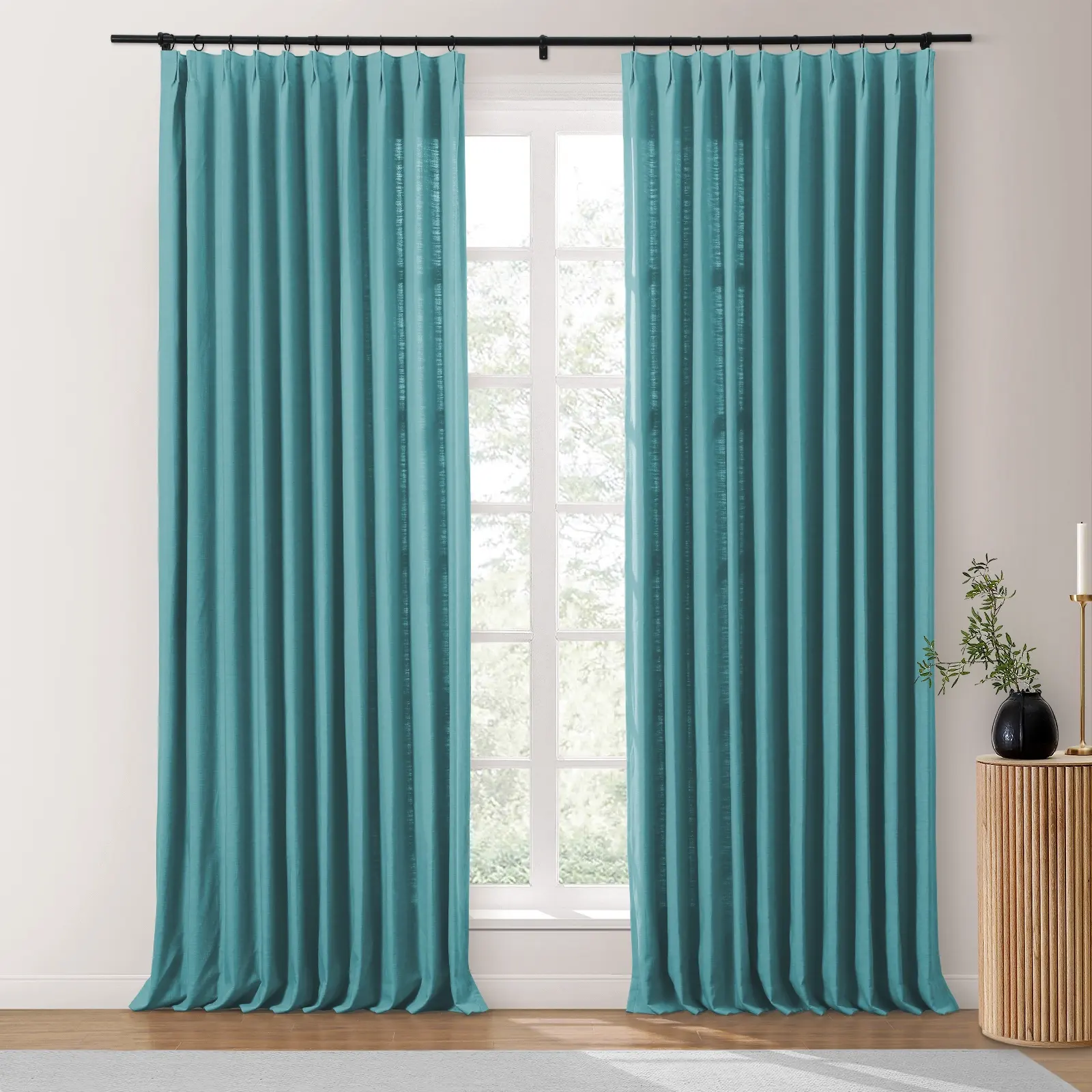 Isabella Heavyweight Cotton Drapery Pleated - Image 57