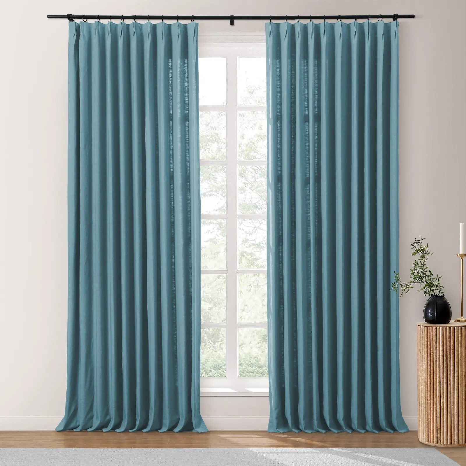 Isabella Heavyweight Cotton Drapery Pleated - Image 58