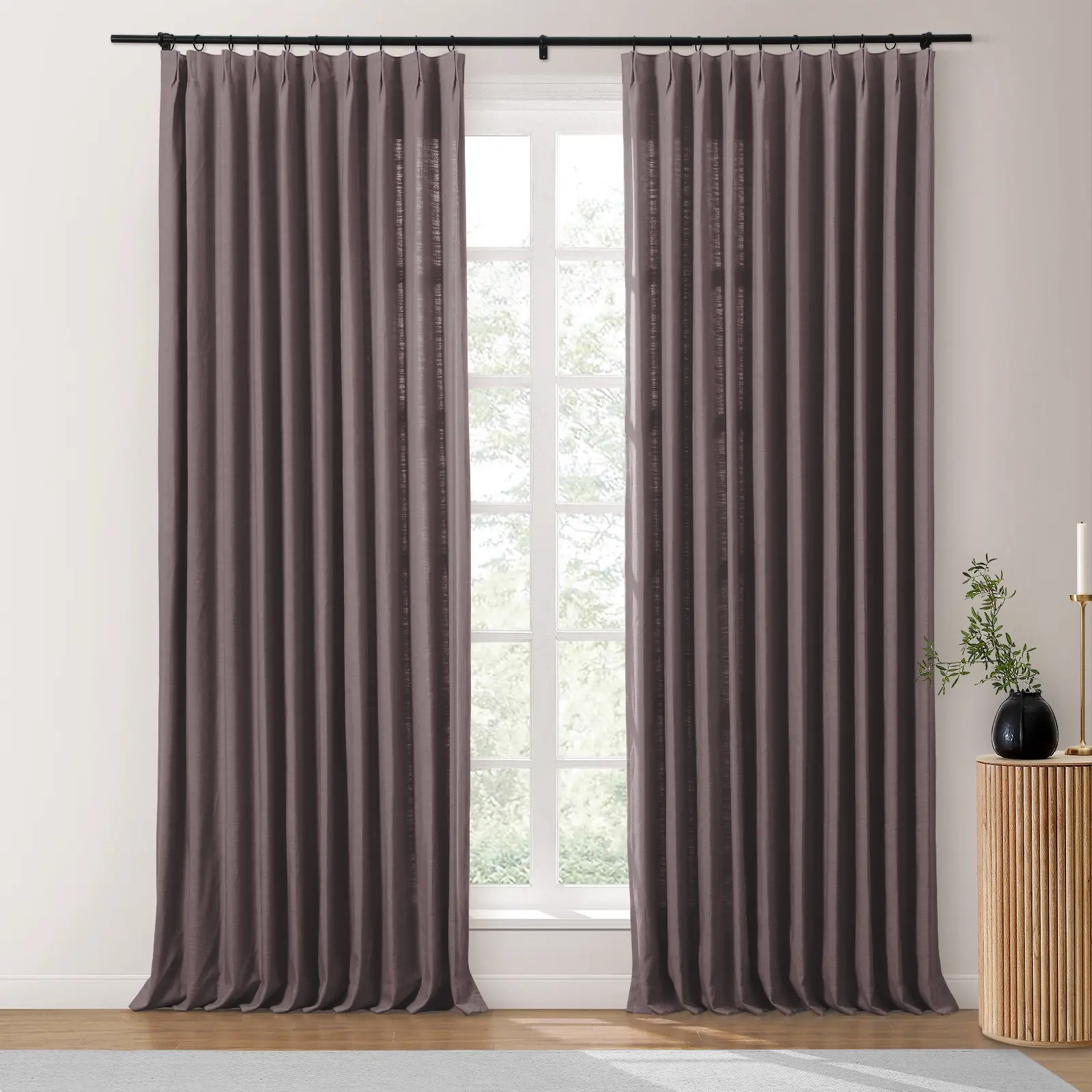 Isabella Heavyweight Cotton Drapery Pleated - Image 60