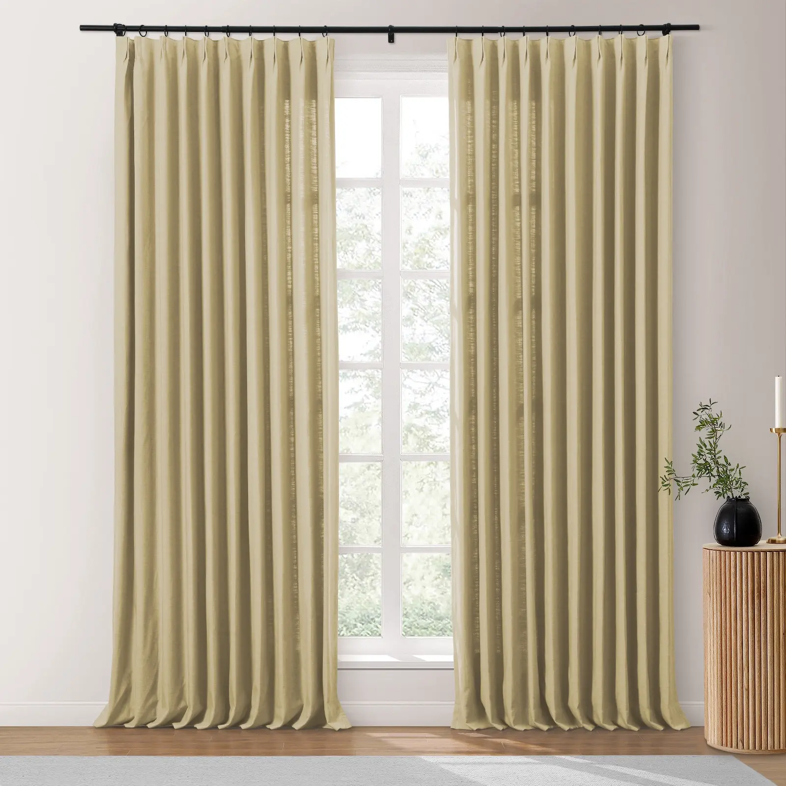 Isabella Heavyweight Cotton Drapery Pleated - Image 62