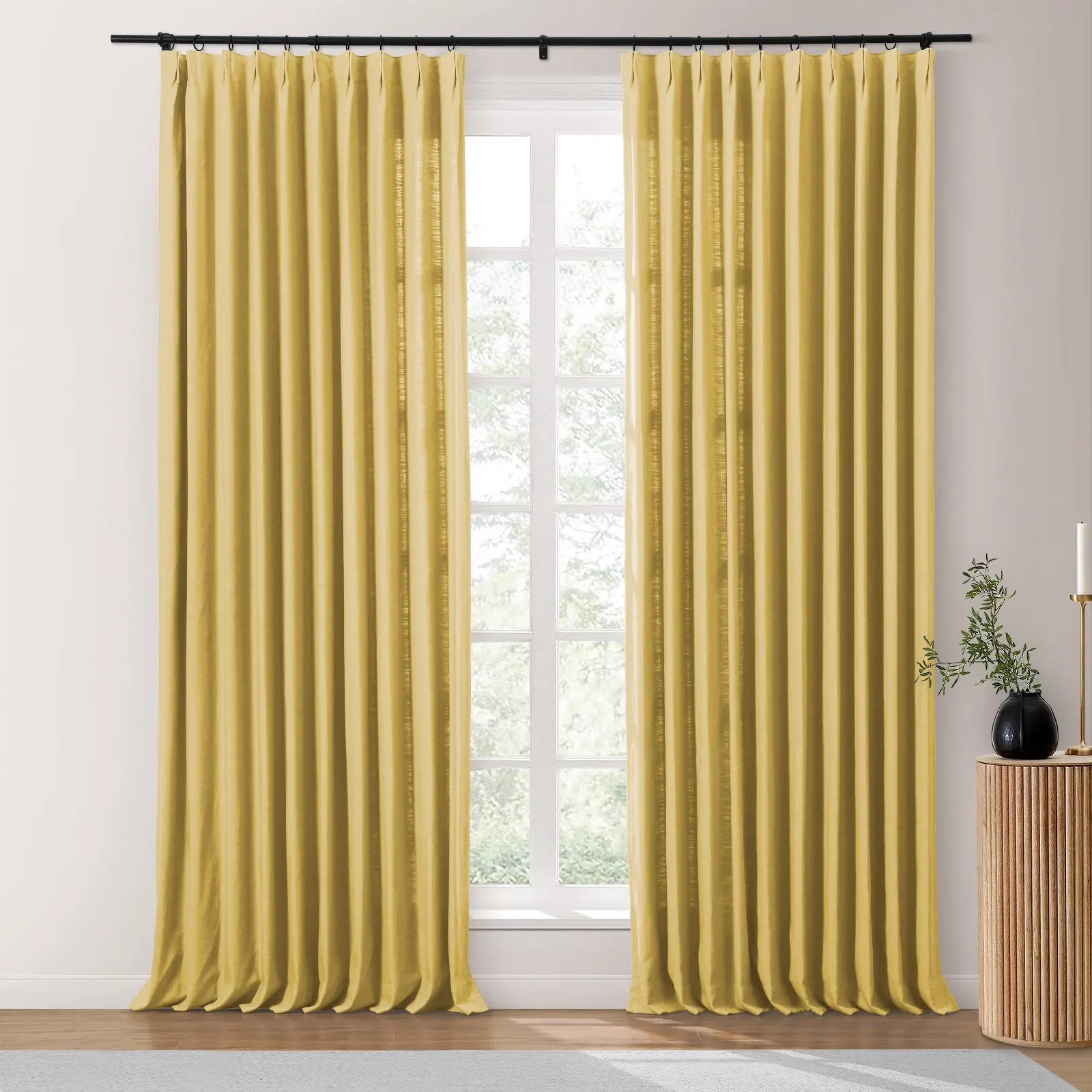 Isabella Heavyweight Cotton Drapery Pleated - Image 63
