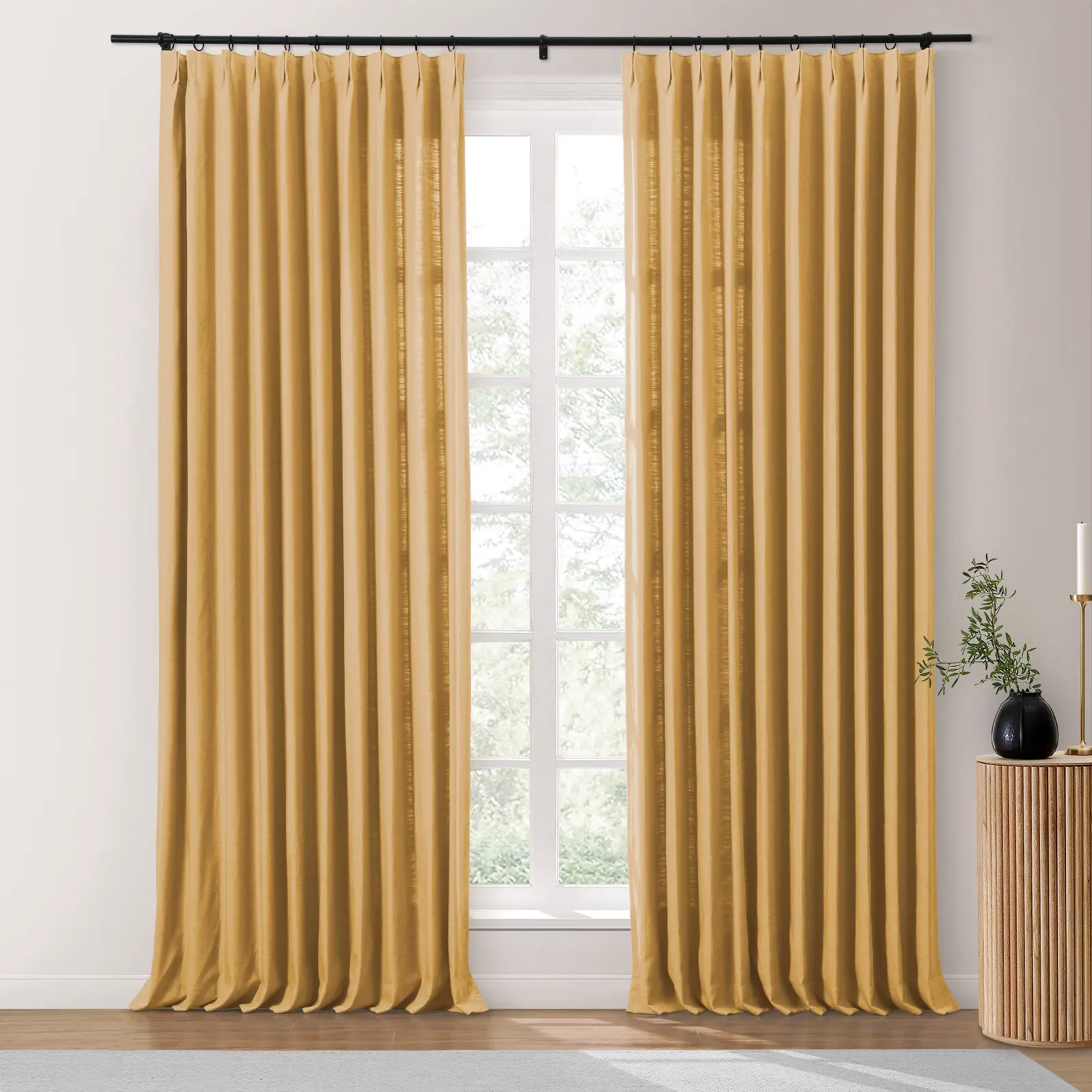 Isabella Heavyweight Cotton Drapery Pleated - Image 64