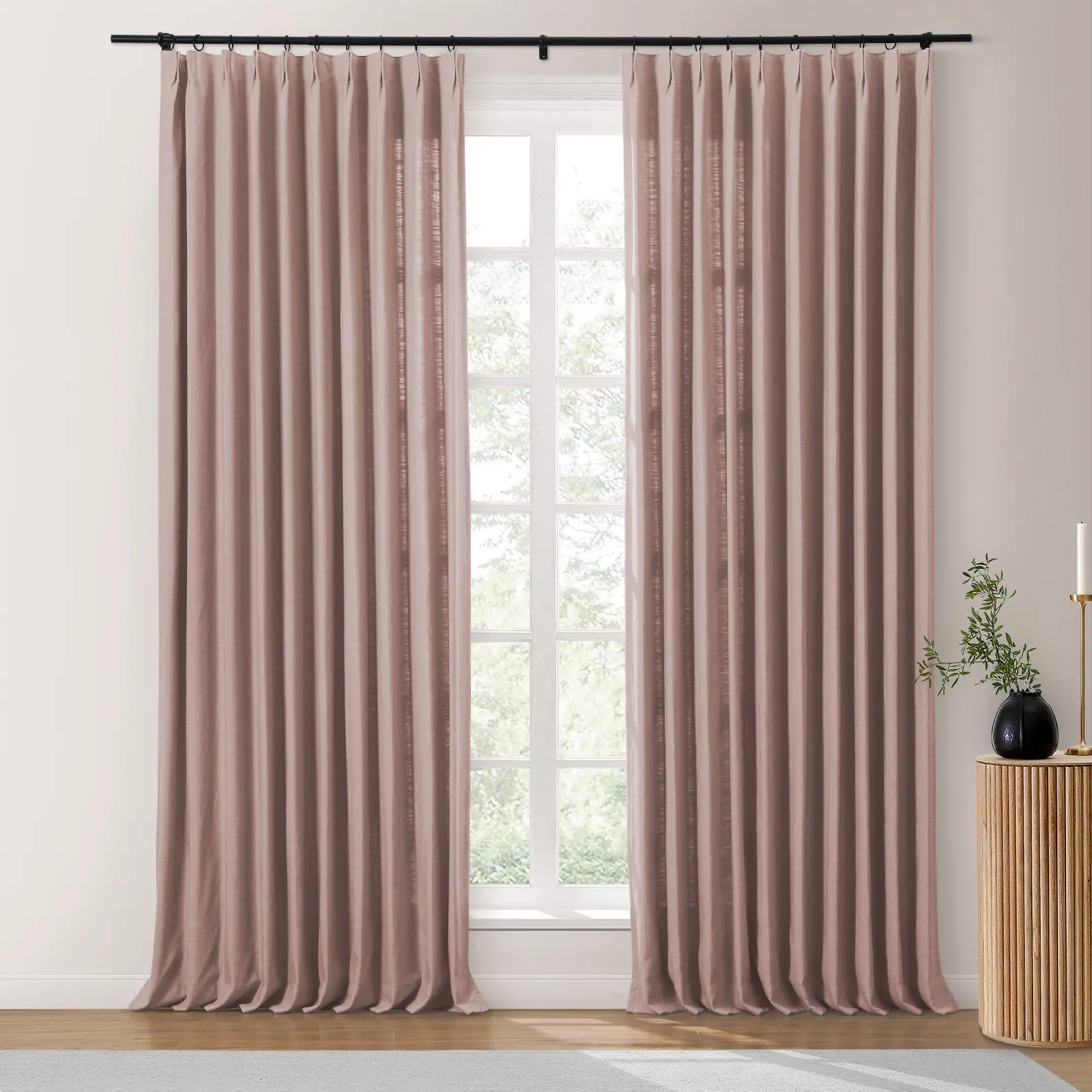 Isabella Heavyweight Cotton Drapery Pleated - Image 66