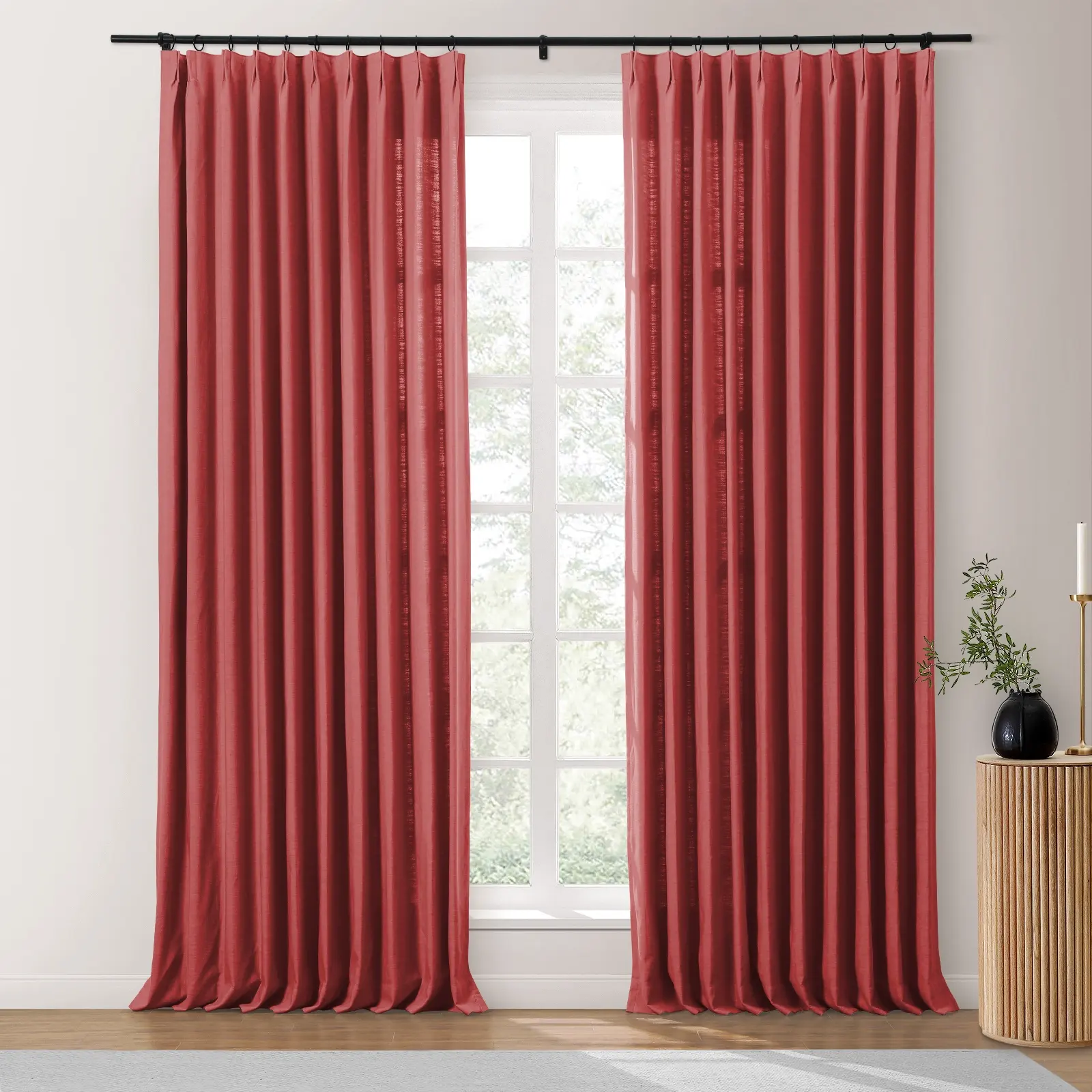 Isabella Heavyweight Cotton Drapery Pleated - Image 67