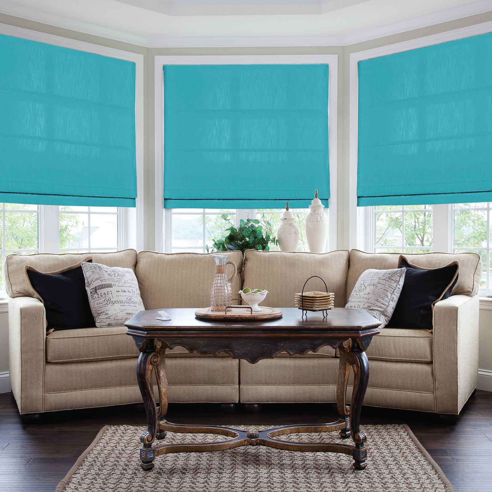 Isabella Cotton Roman Shade Cord Lift - Image 16