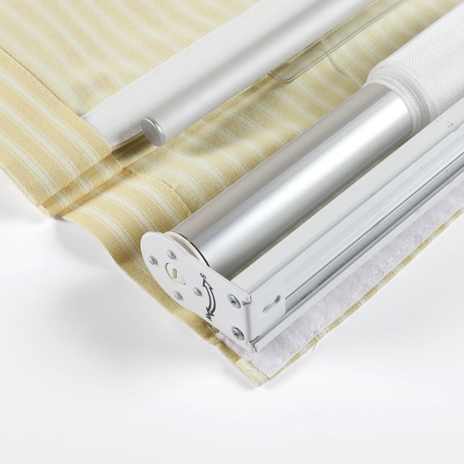 Jana Cordless Roman Shades 100% Cotton Striped Plus Size - Image 13