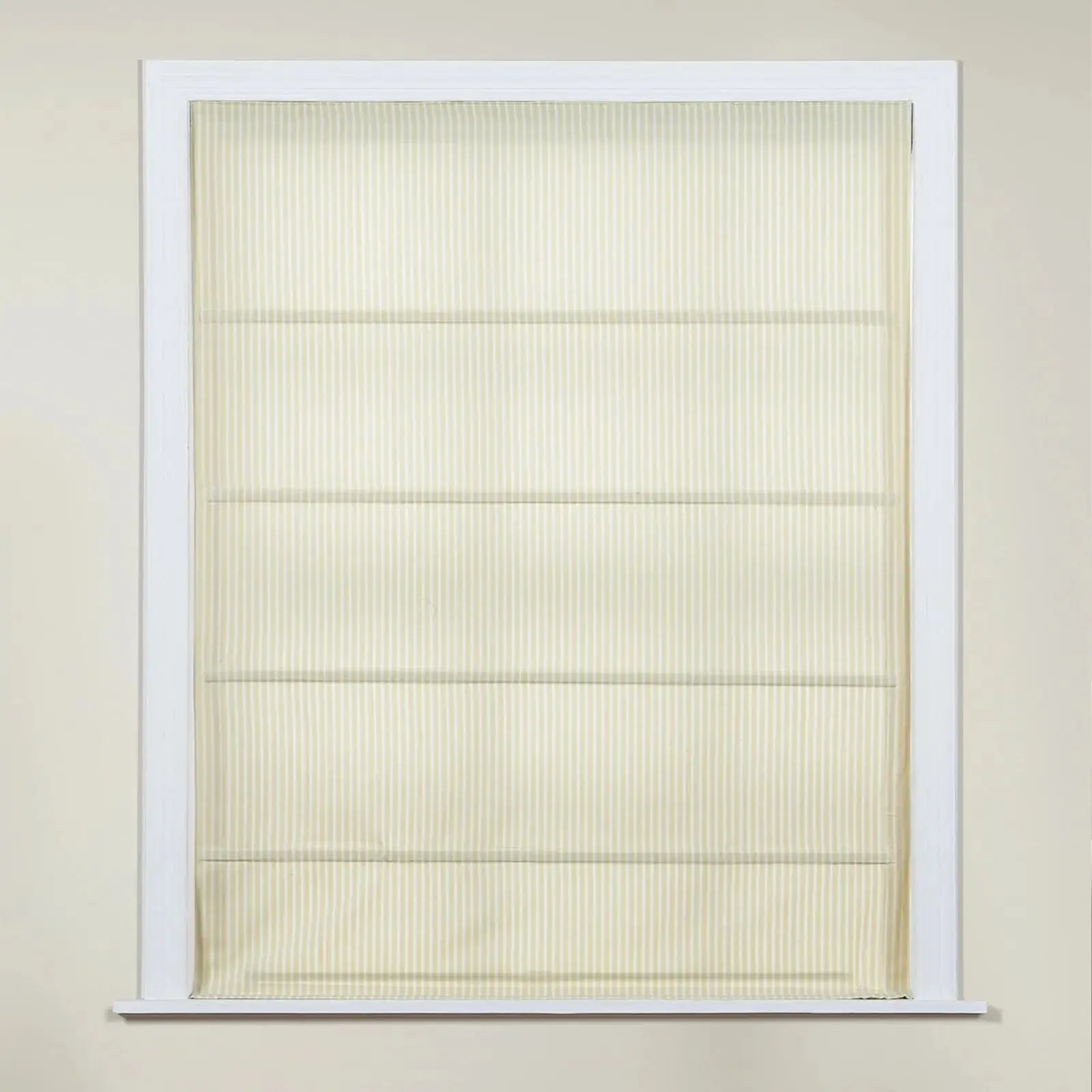 Jana Cordless Roman Shades 100% Cotton Striped Plus Size - Image 17