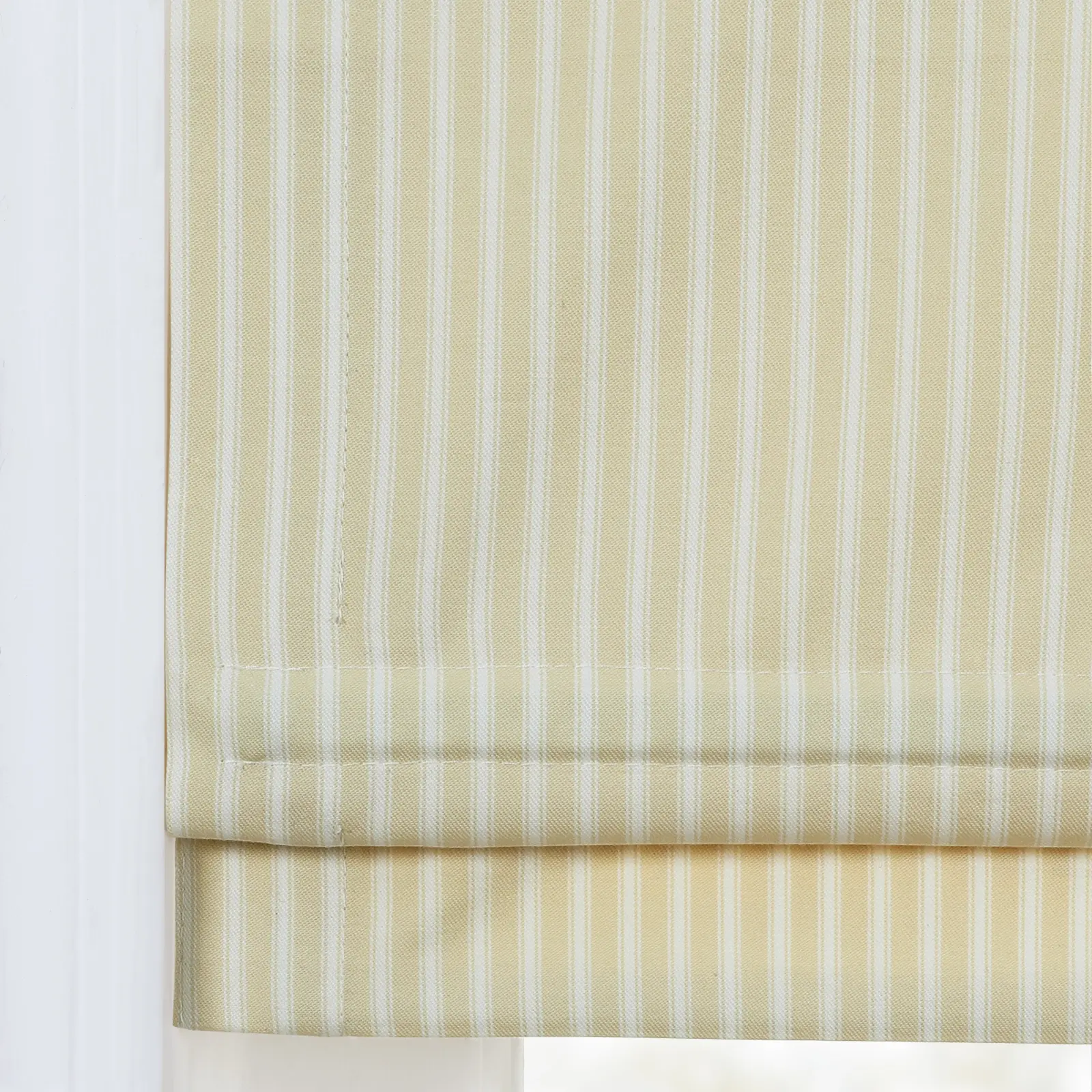 Jana Cordless Roman Shades 100% Cotton Striped Plus Size - Image 7