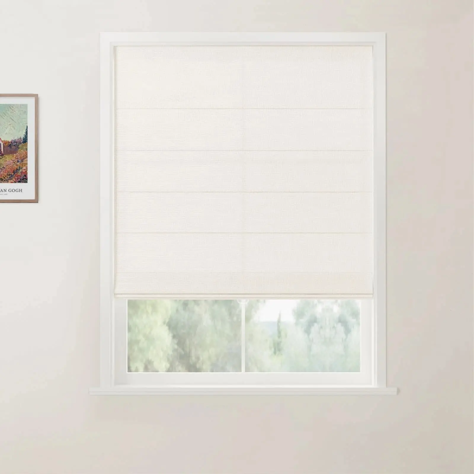 Custom Back Slat Roman Shades Cordless - Image 29