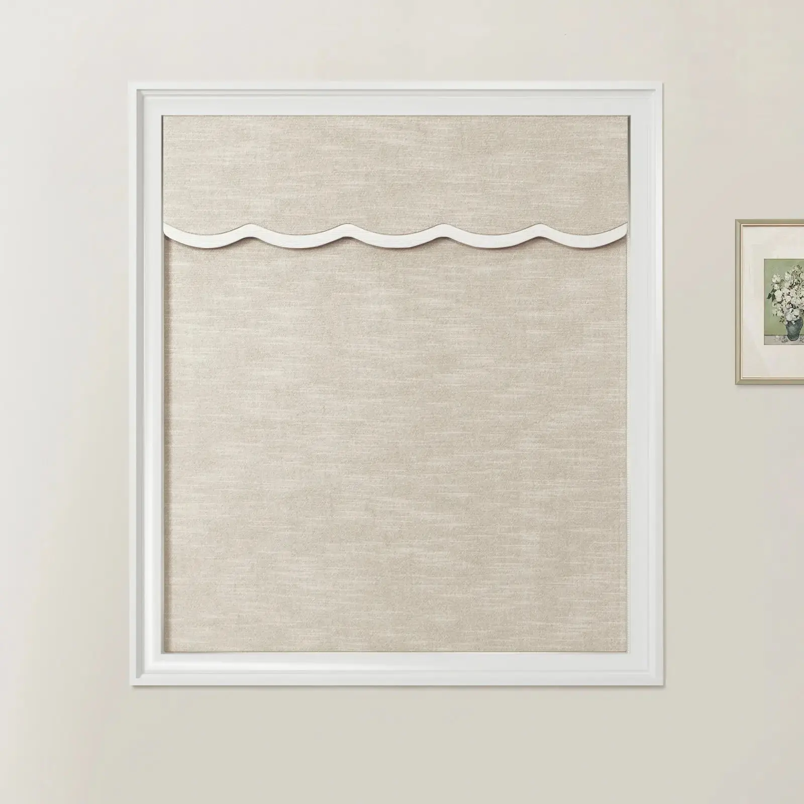 Jawara Linen Cotton Valanced Day Night Roman Shade Cord Lift - Image 16