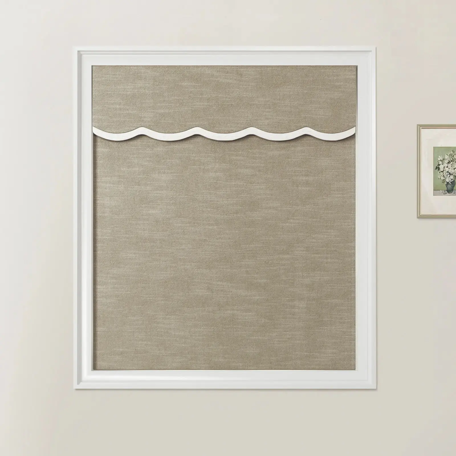 Jawara Linen Cotton Valanced Day Night Roman Shade Cord Lift - Image 19