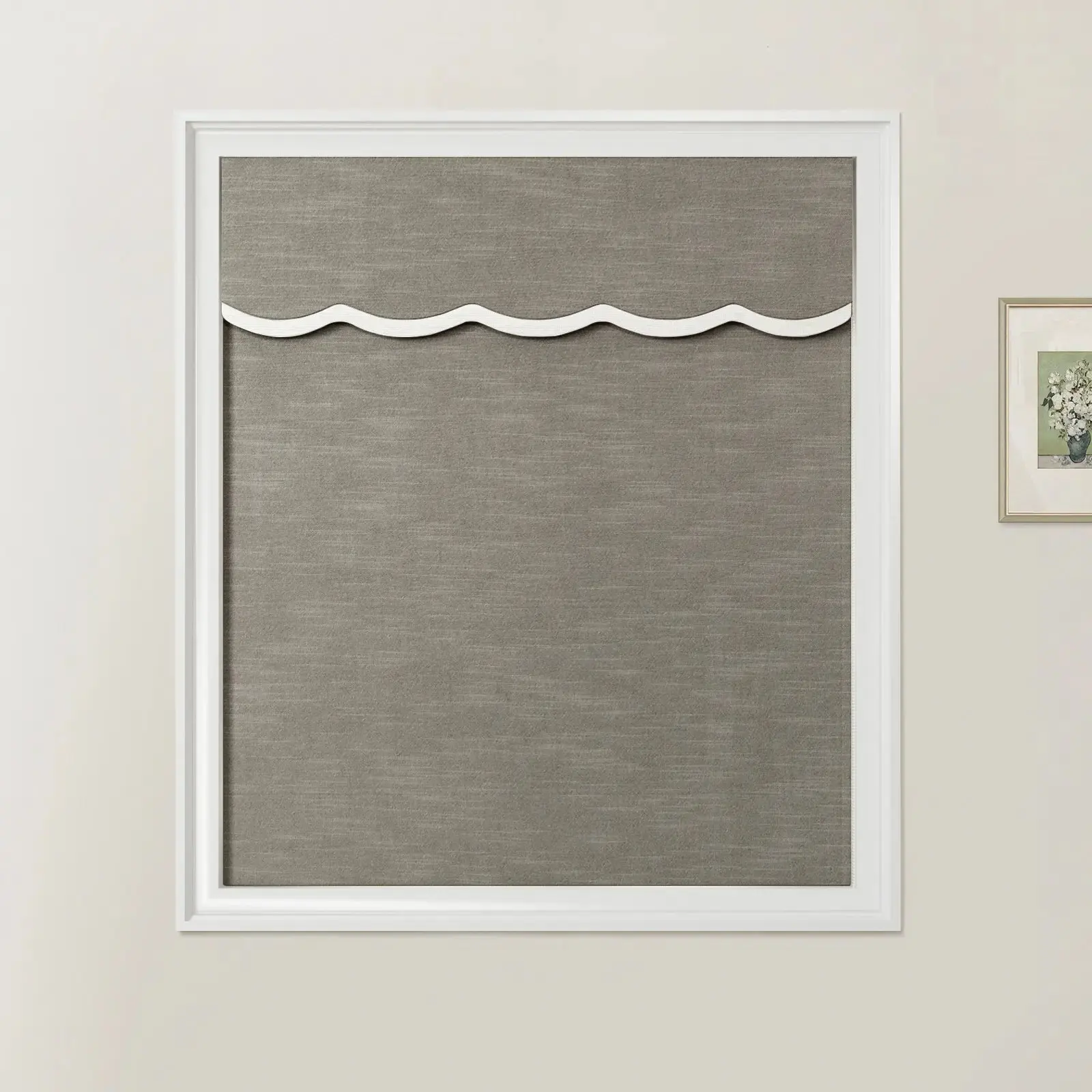 Jawara Linen Cotton Valanced Day Night Roman Shade Cord Lift - Image 22