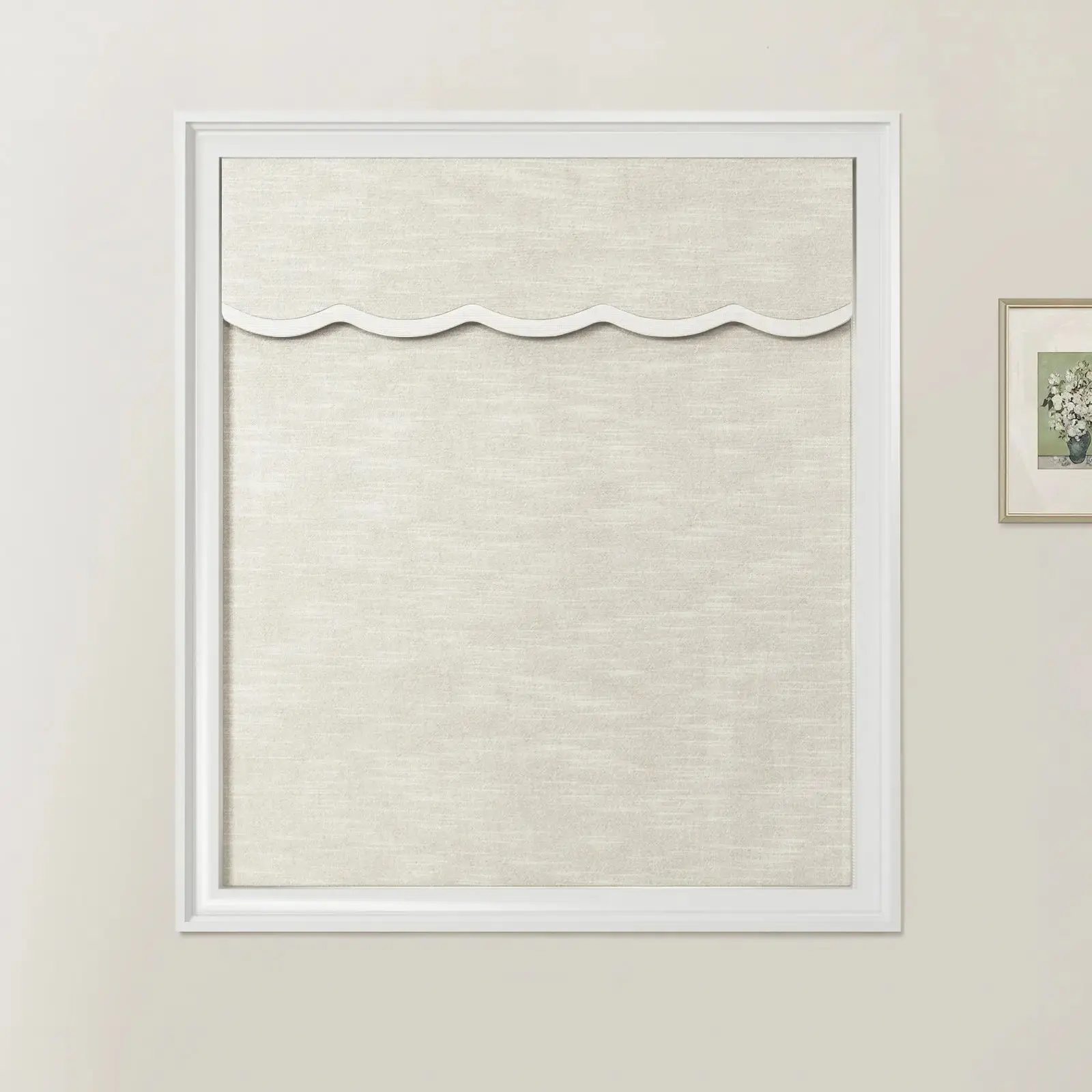 Jawara Linen Cotton Valanced Day Night Roman Shade Cord Lift - Image 28
