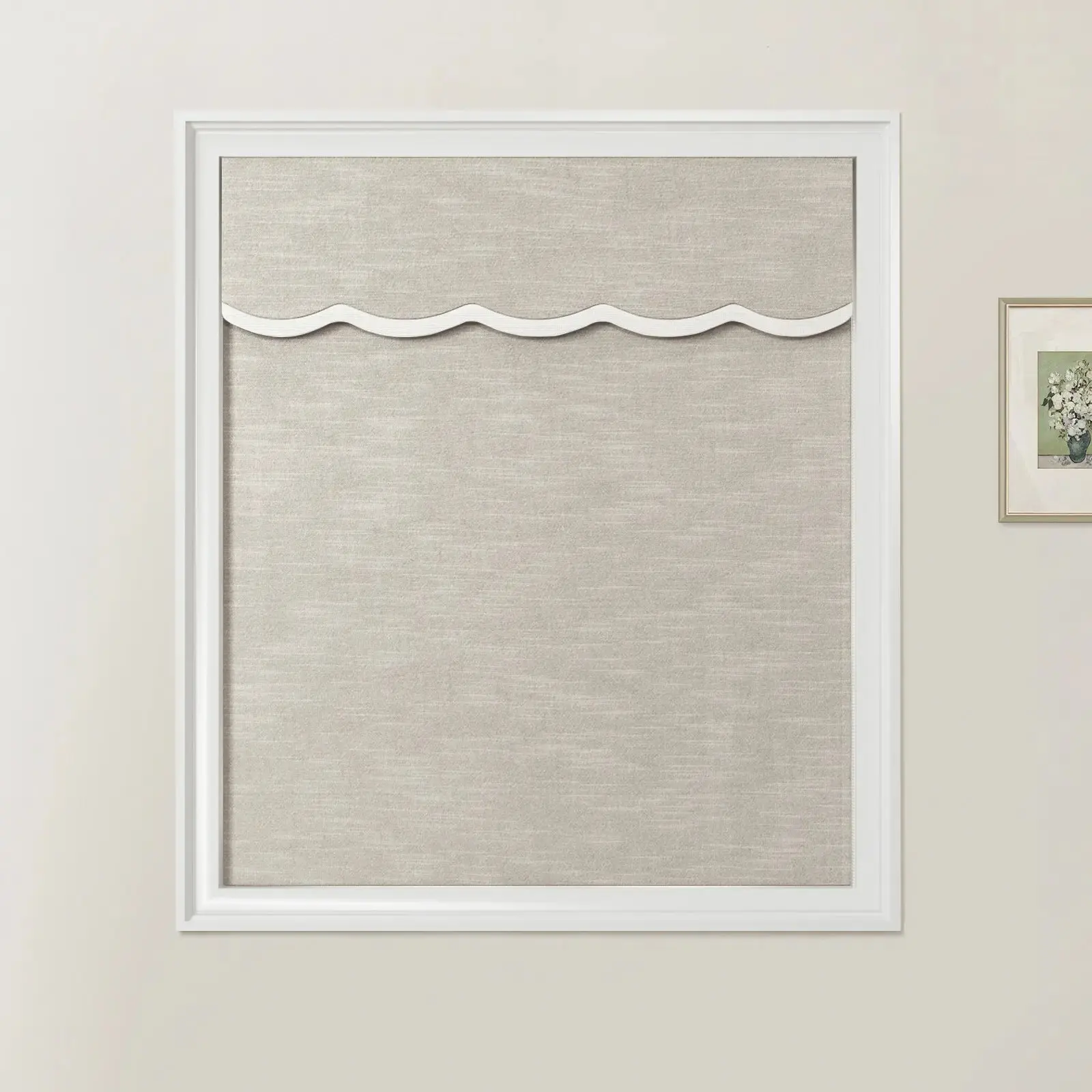 Jawara Linen Cotton Valanced Day Night Roman Shade Cord Lift - Image 37