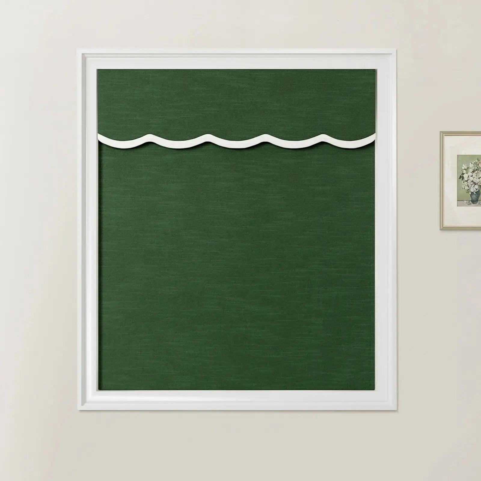 Jawara Linen Cotton Valanced Day Night Roman Shade Cord Lift - Image 52