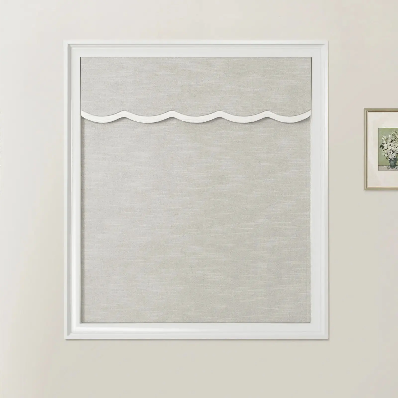 Jawara Linen Cotton Valanced Day Night Roman Shade Cord Lift - Image 67