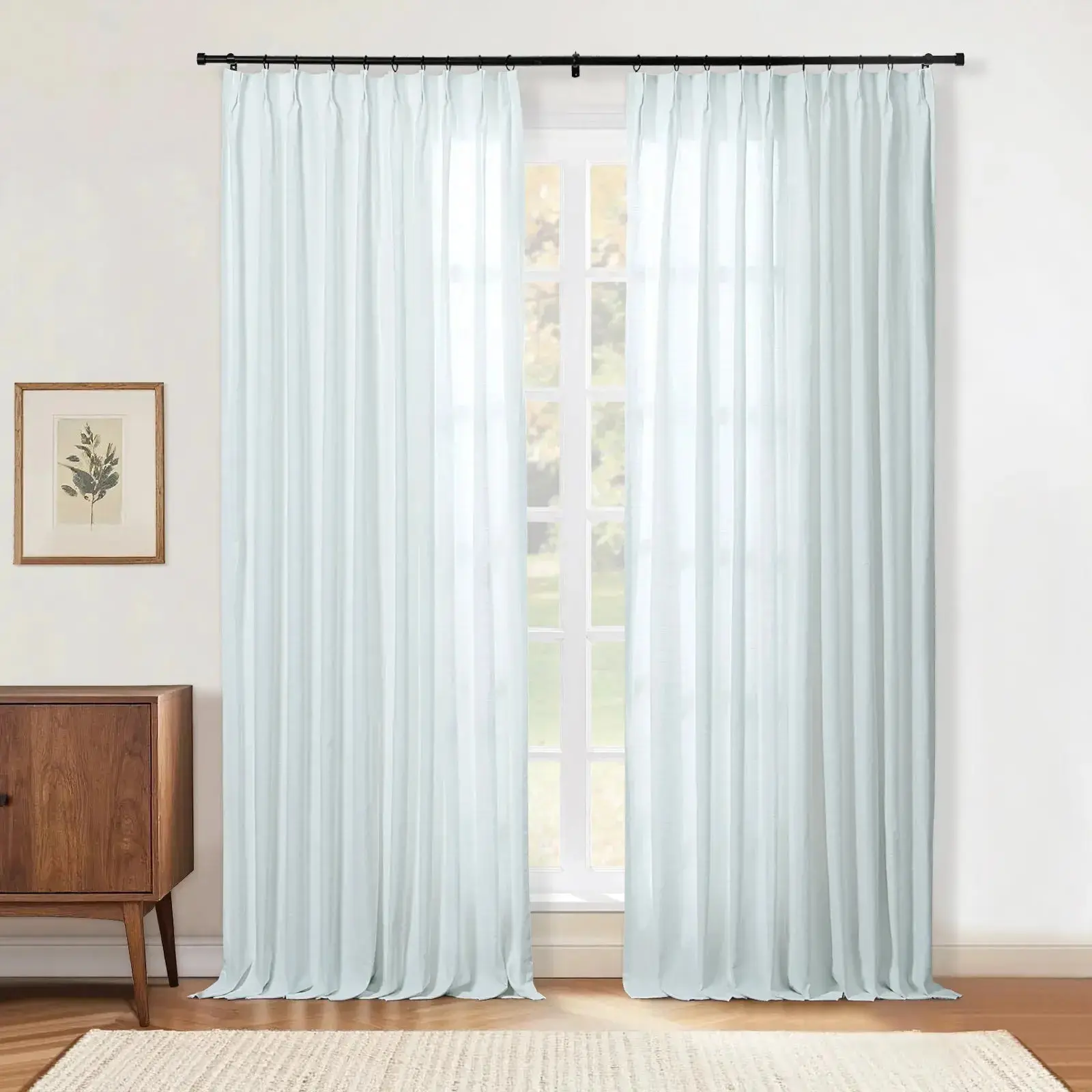 Jawara Luxury Linen Cotton Curtain Pleated - Image 78