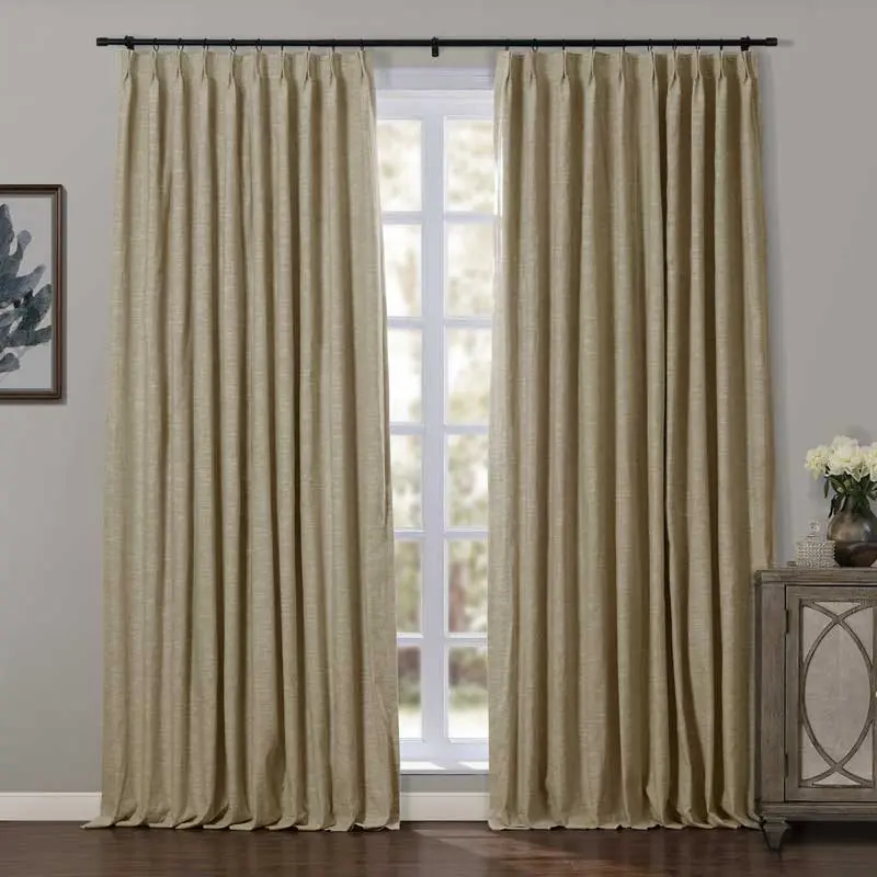 Jawara Luxury Linen Cotton Curtain Pleated - Image 53