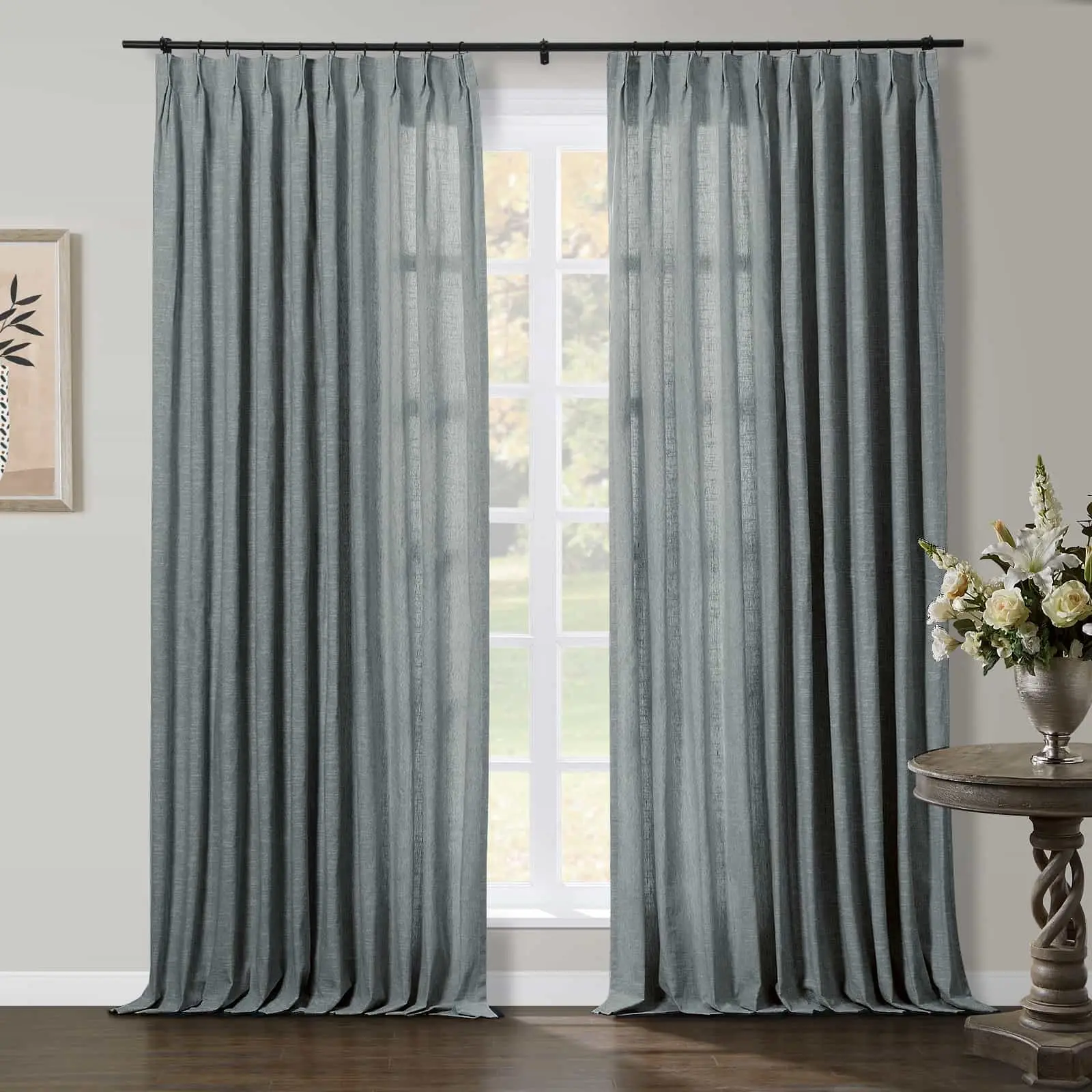 Jawara Luxury Linen Cotton Curtain Pleated - Image 56
