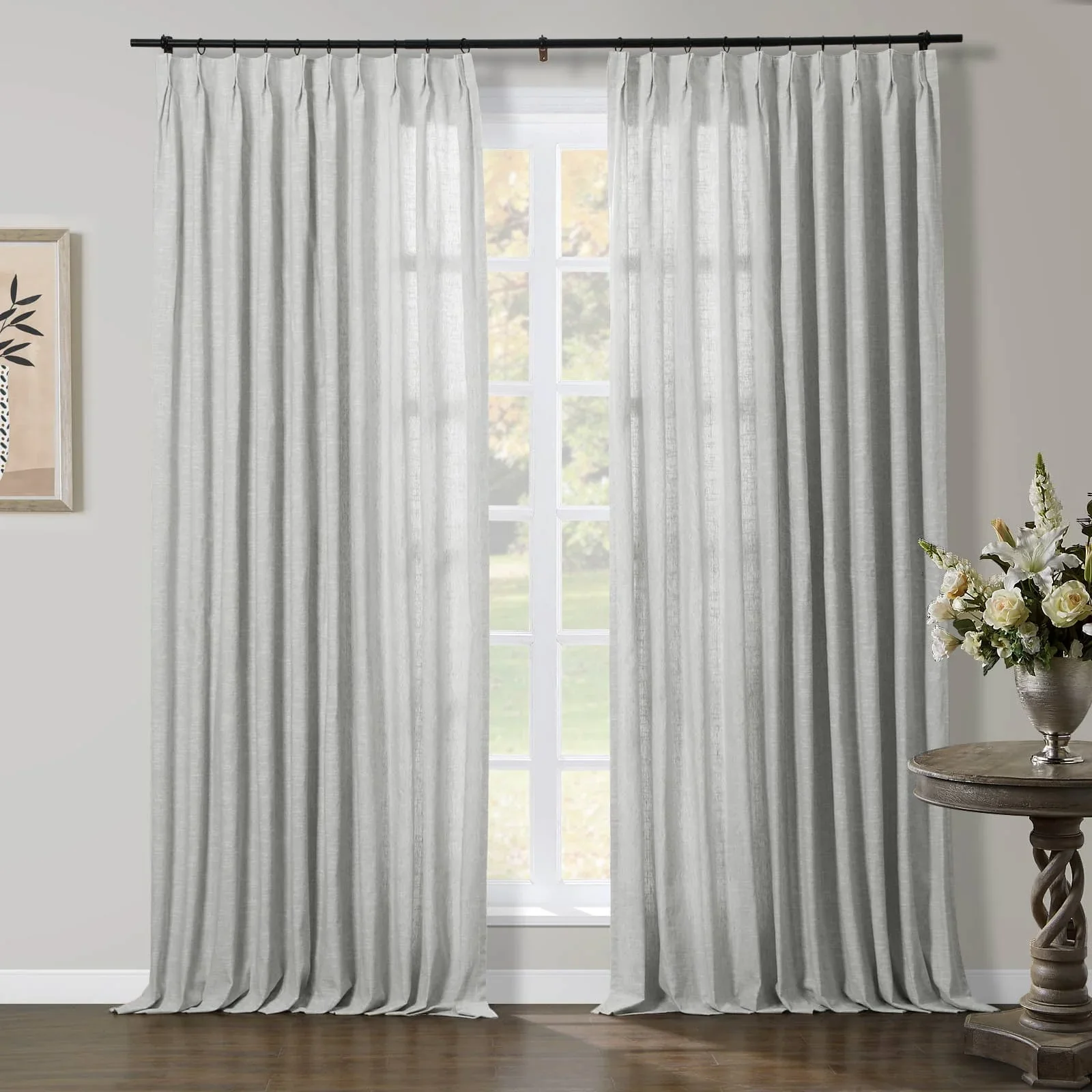 Jawara Luxury Linen Cotton Curtain Pleated - Image 58