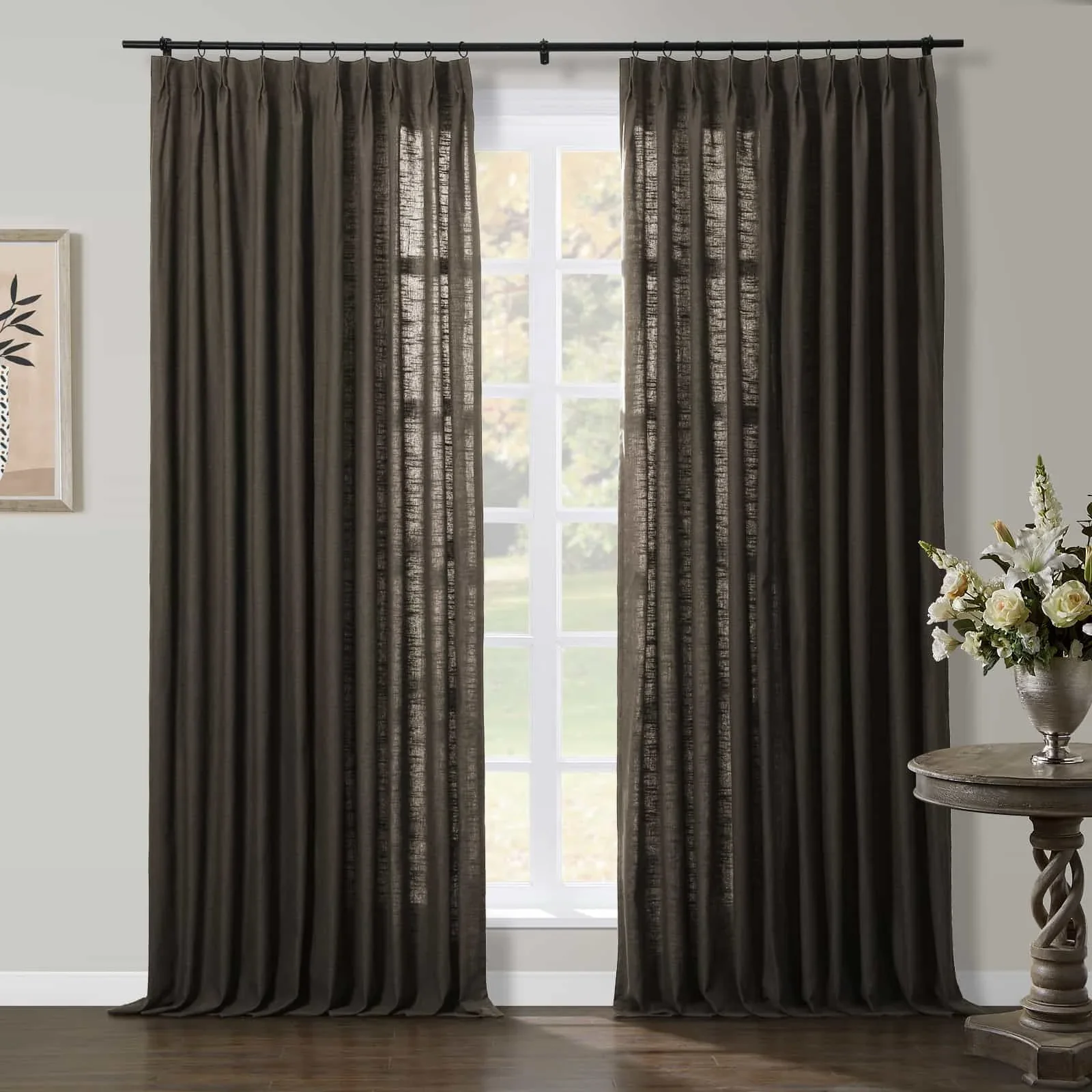 Jawara Luxury Linen Cotton Curtain Pleated - Image 60