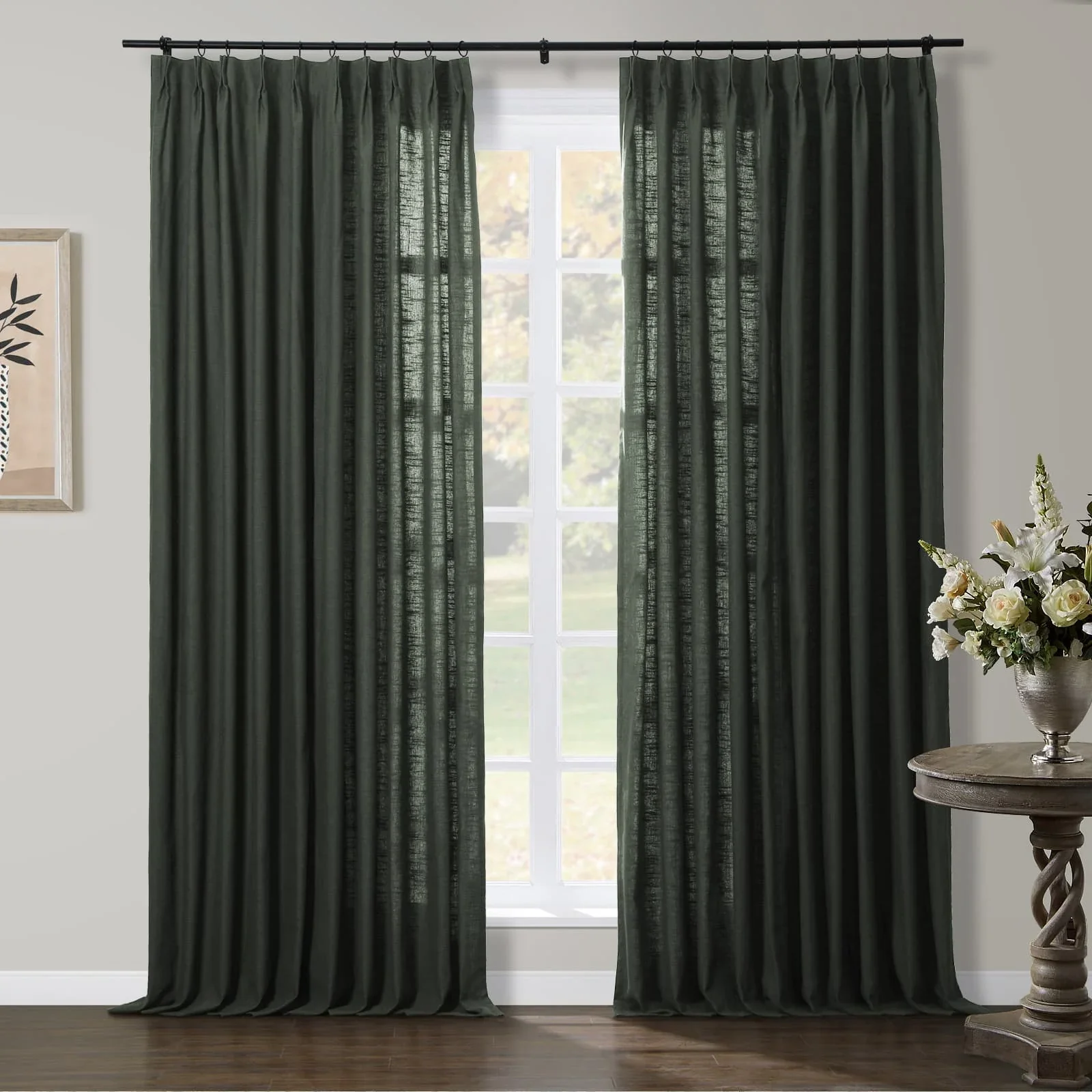 Jawara Luxury Linen Cotton Curtain Pleated - Image 62