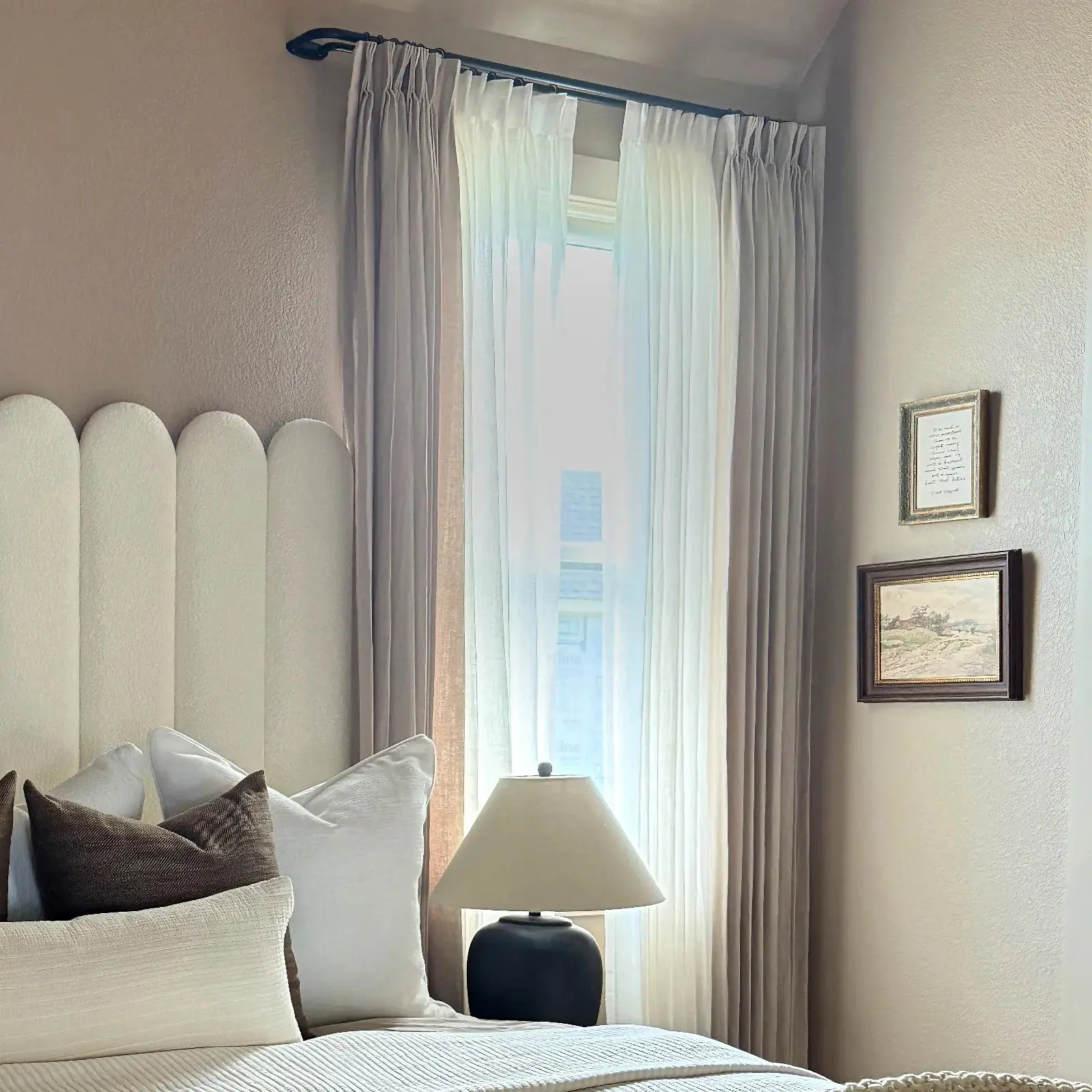 Jaylon Adjustable Double Curtain Rod with Rings - Image 3