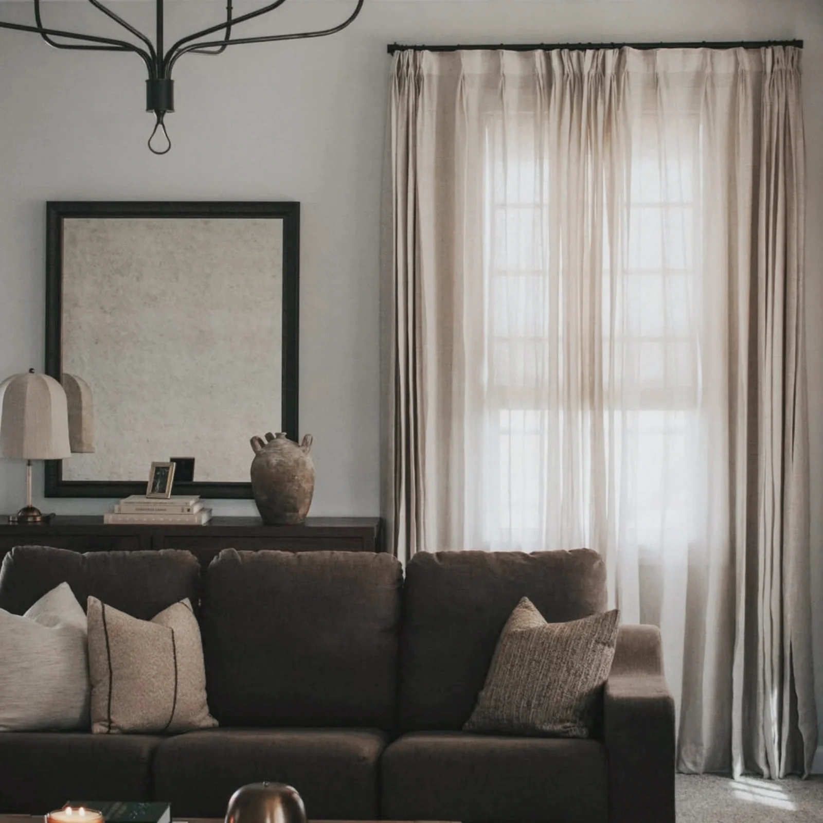 Joy 100% European Flax Linen Sheer Curtain Pleated - Image 7