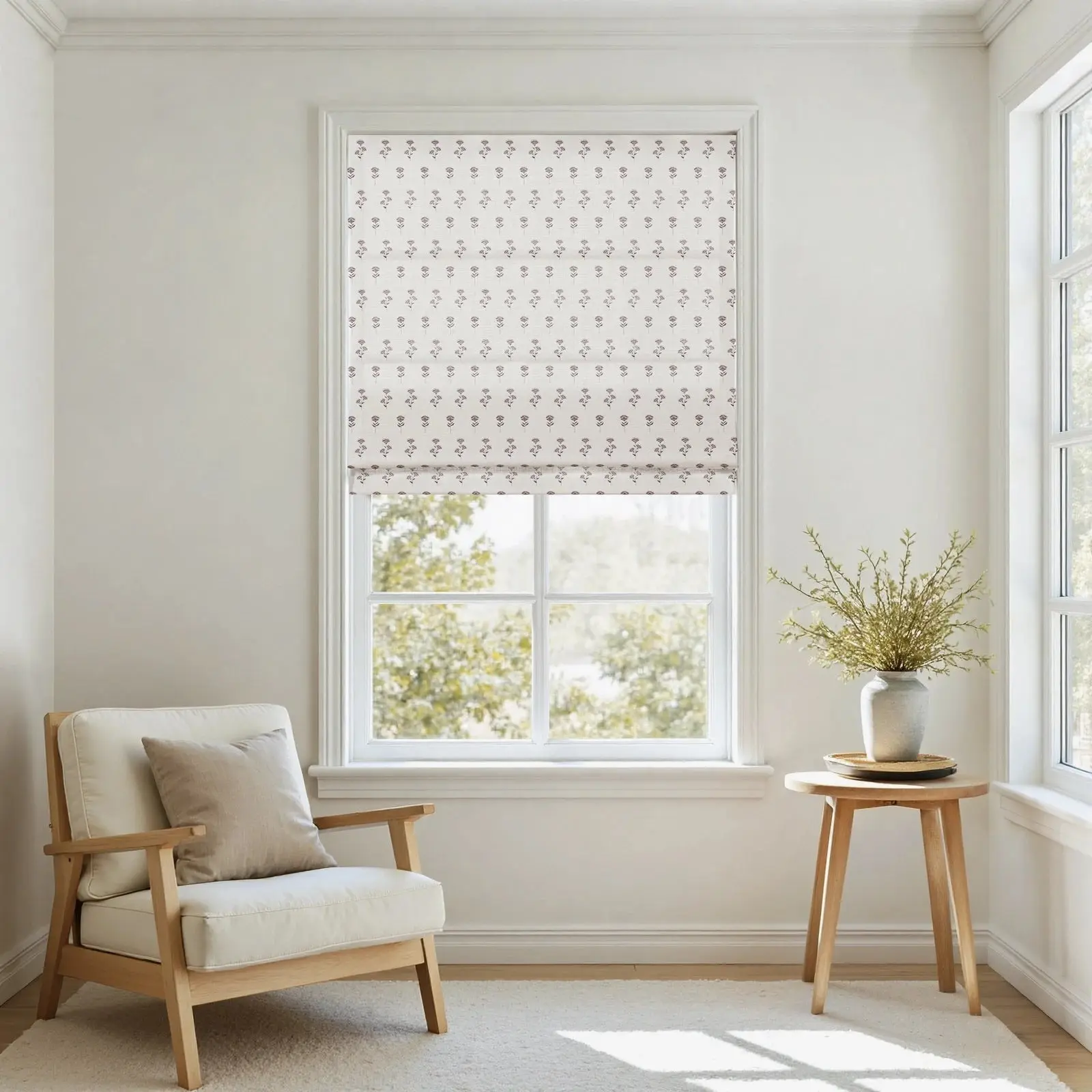 Jyll Mackie Cotton Roman Shade Cordless - Image 4