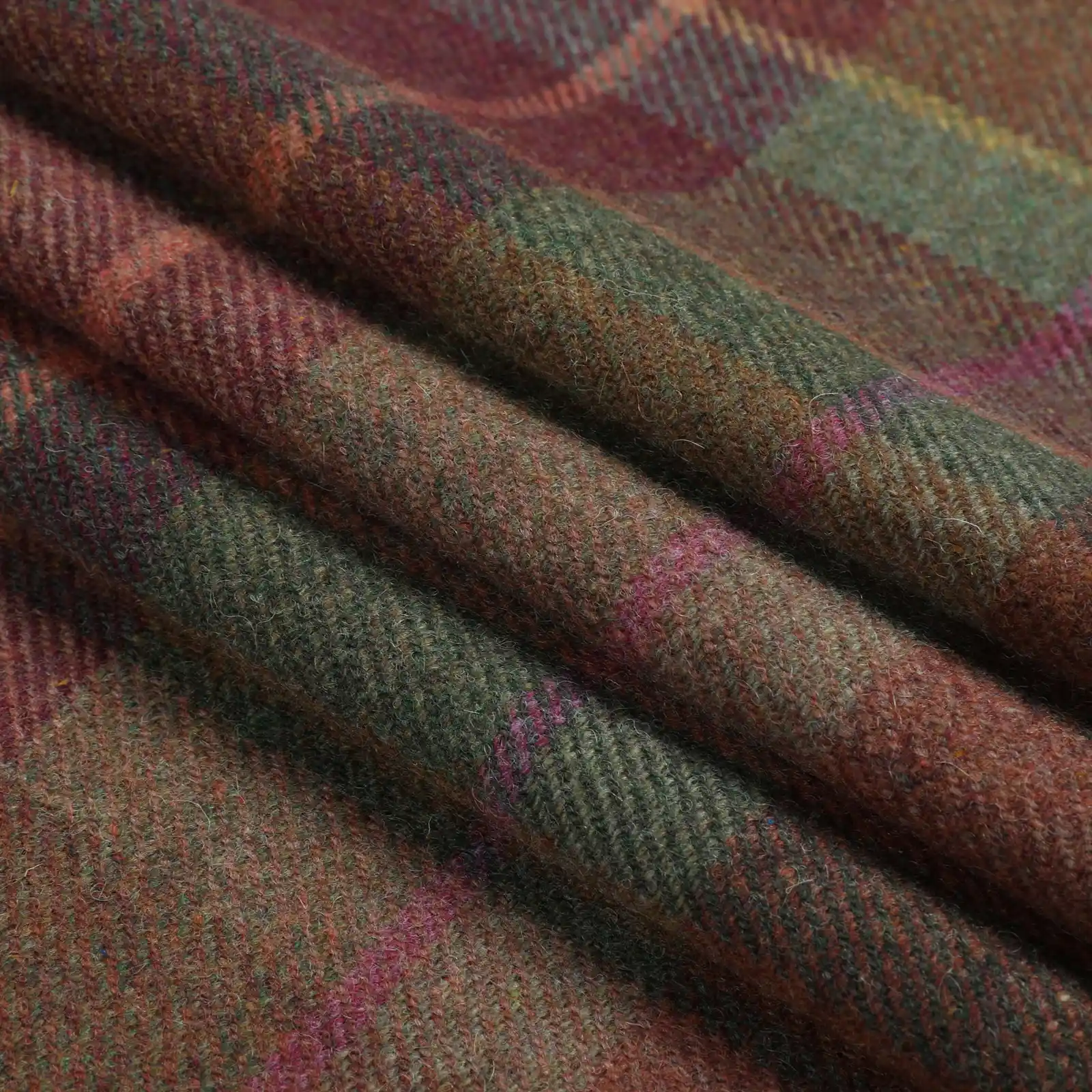 Karin Plaid Pure Wool Thermal Curtain Pleated - Image 21