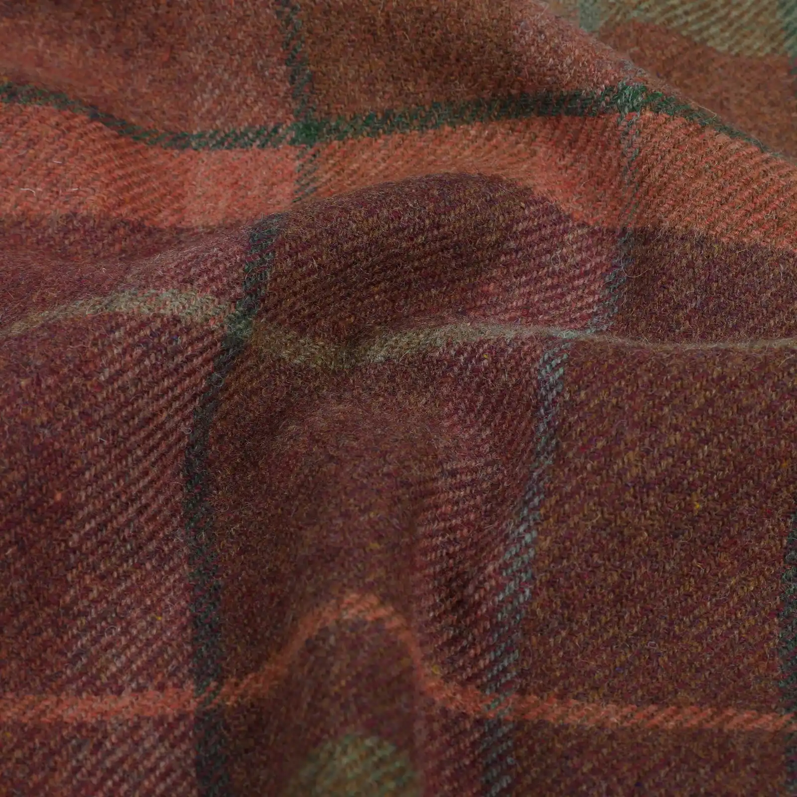 Karin Plaid Pure Wool Thermal Curtain Pleated - Image 29