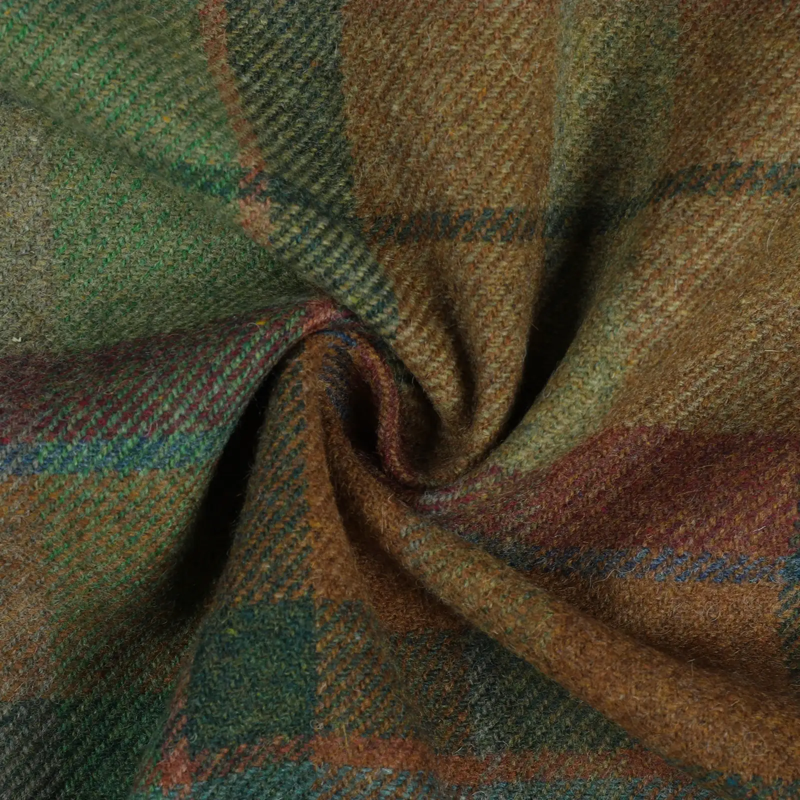 Karin Plaid Pure Wool Thermal Roman Shade Cordless - Image 17