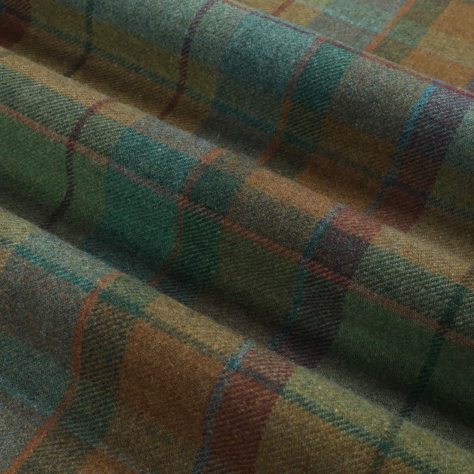 Karin Plaid Pure Wool Thermal Roman Shade Cordless - Image 18