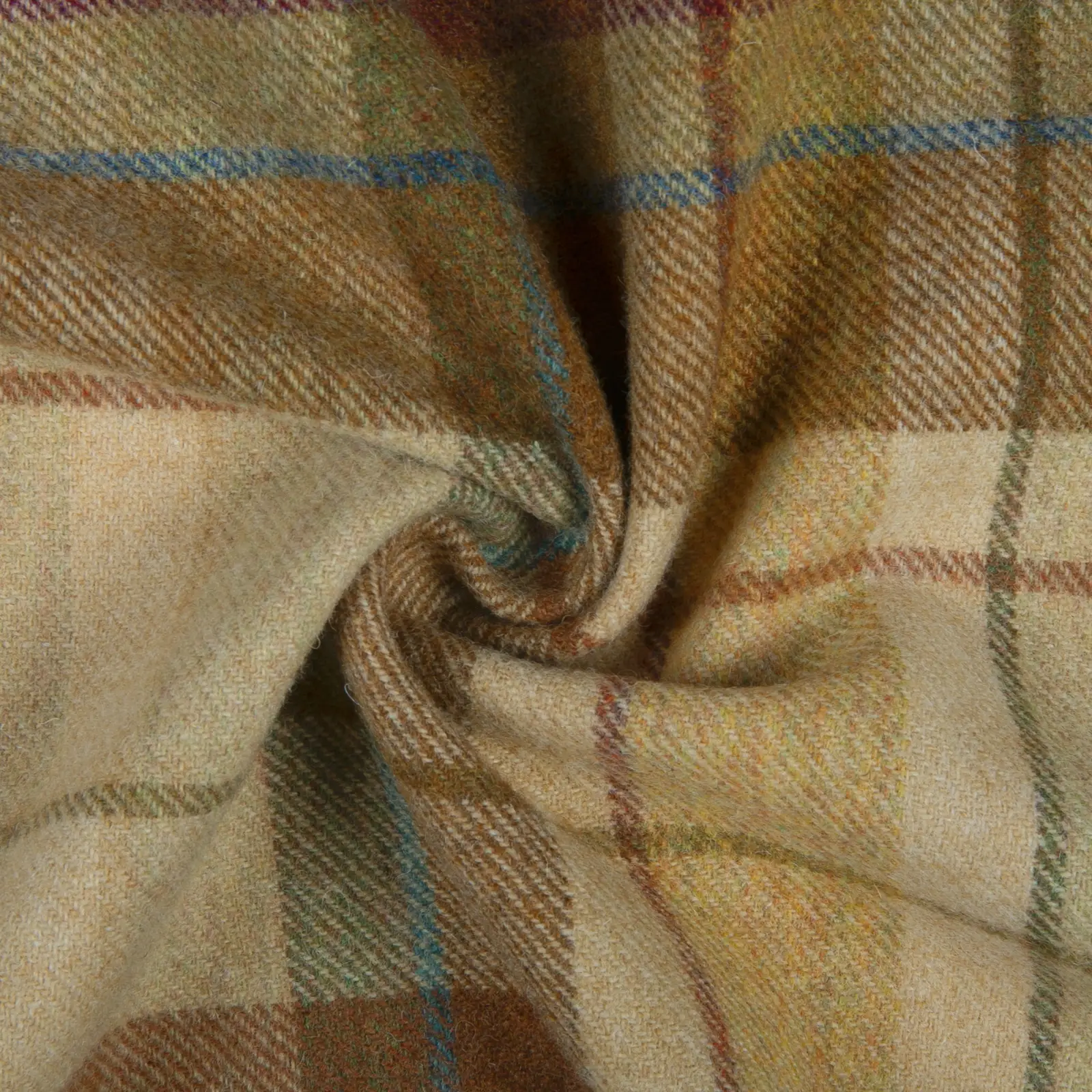 Karin Plaid Pure Wool Thermal Roman Shade Cordless - Image 5