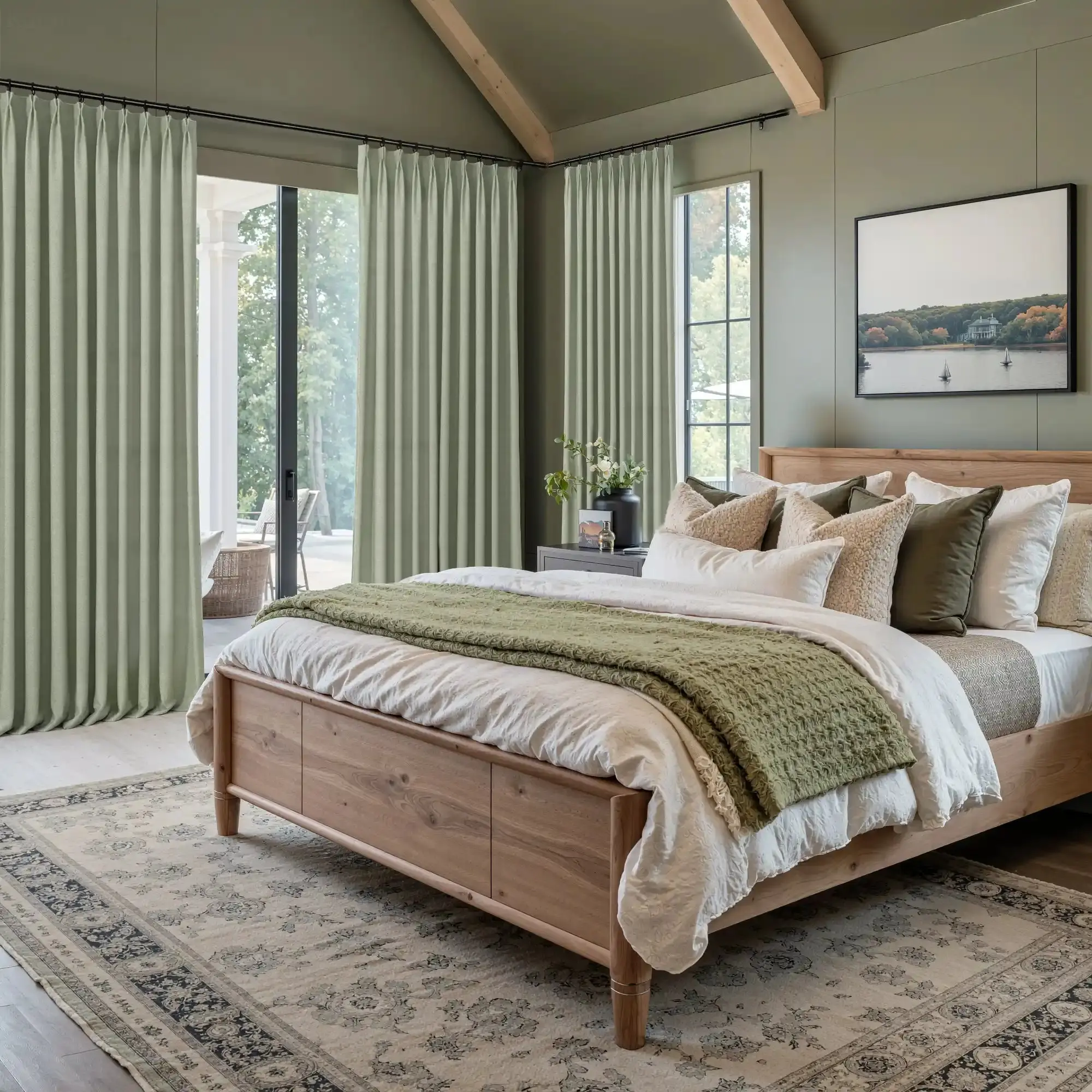 Karin Pure Wool Curtain Pleated - Image 28