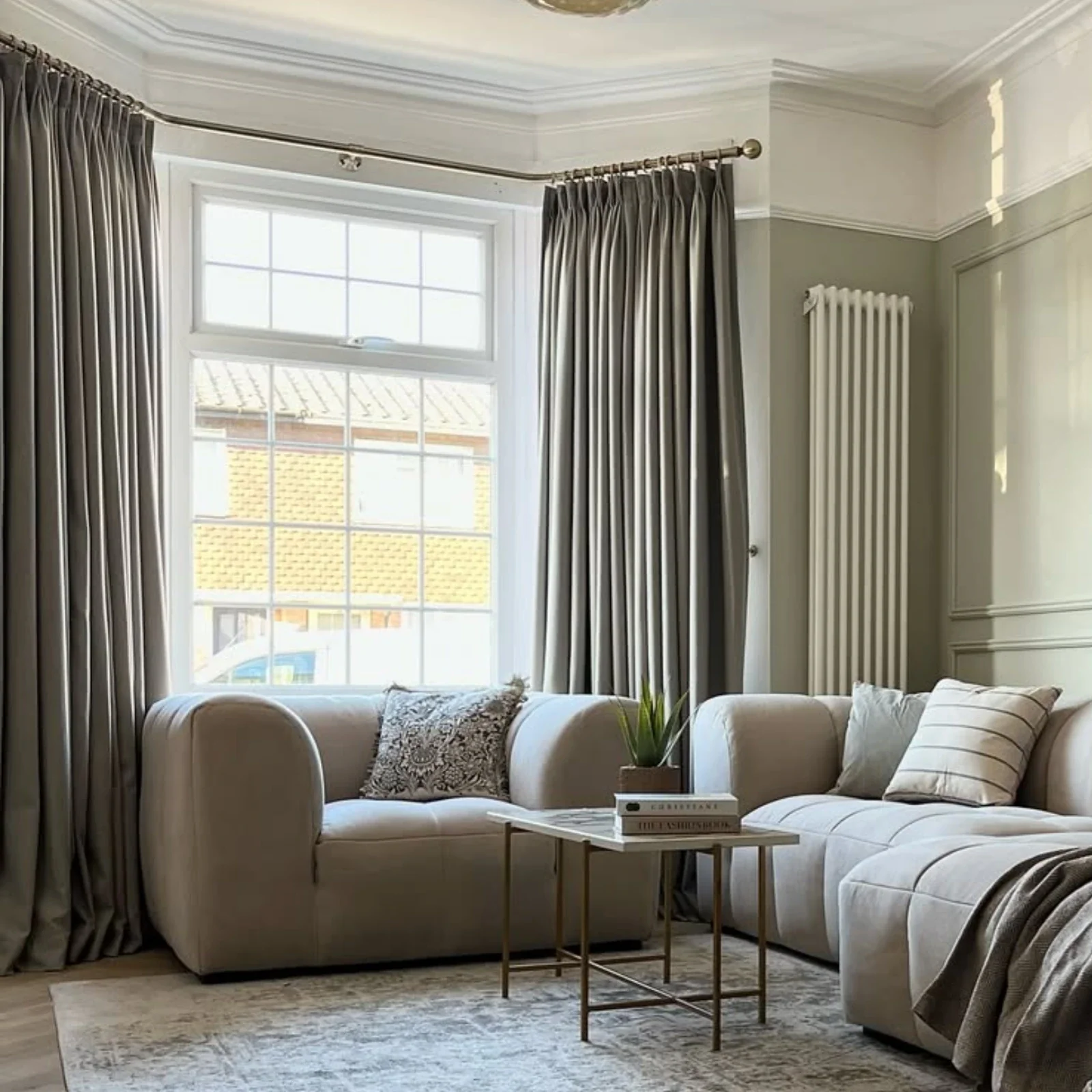 Karin Pure Wool Curtain Pleated - Image 3