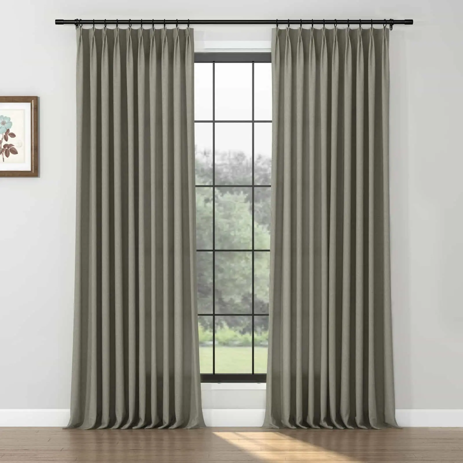Karin Pure Wool Curtain Pleated - Image 9