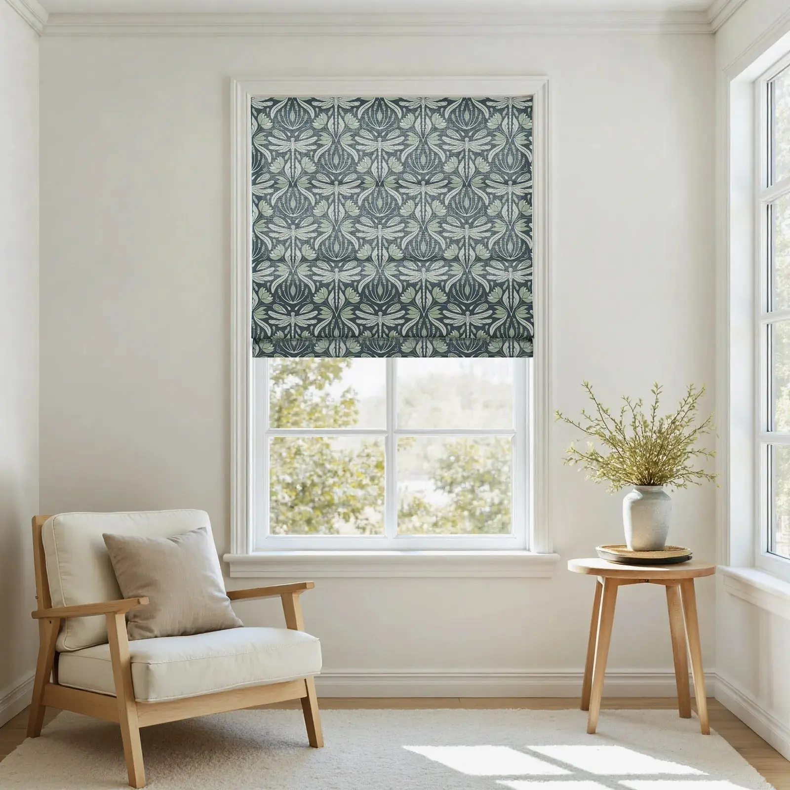 Kate Frost Cotton Roman Shade Cordless - Image 10