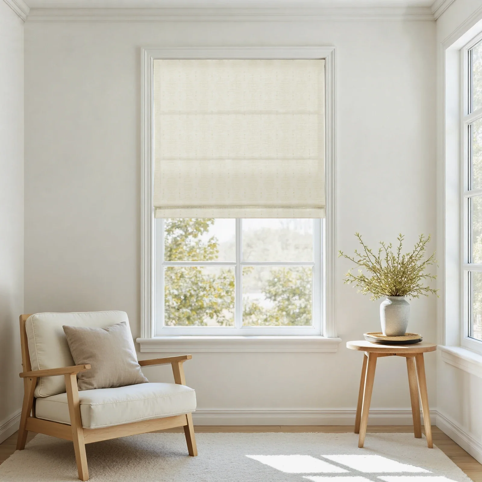 Kim Morrow Print Cotton Roman Shade Cordless - Image 12