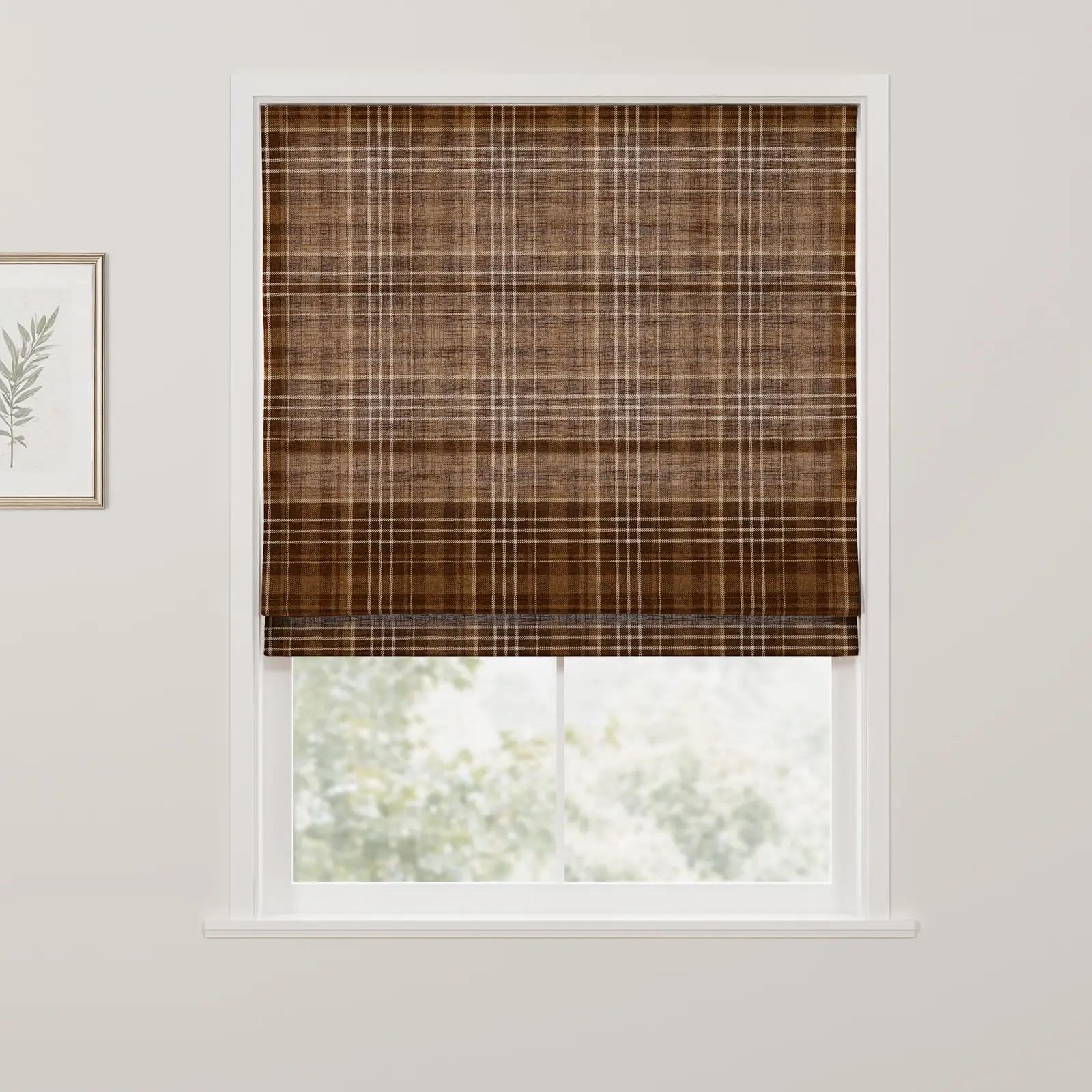 Kim Morrow Print Cotton Roman Shade Cordless - Image 7