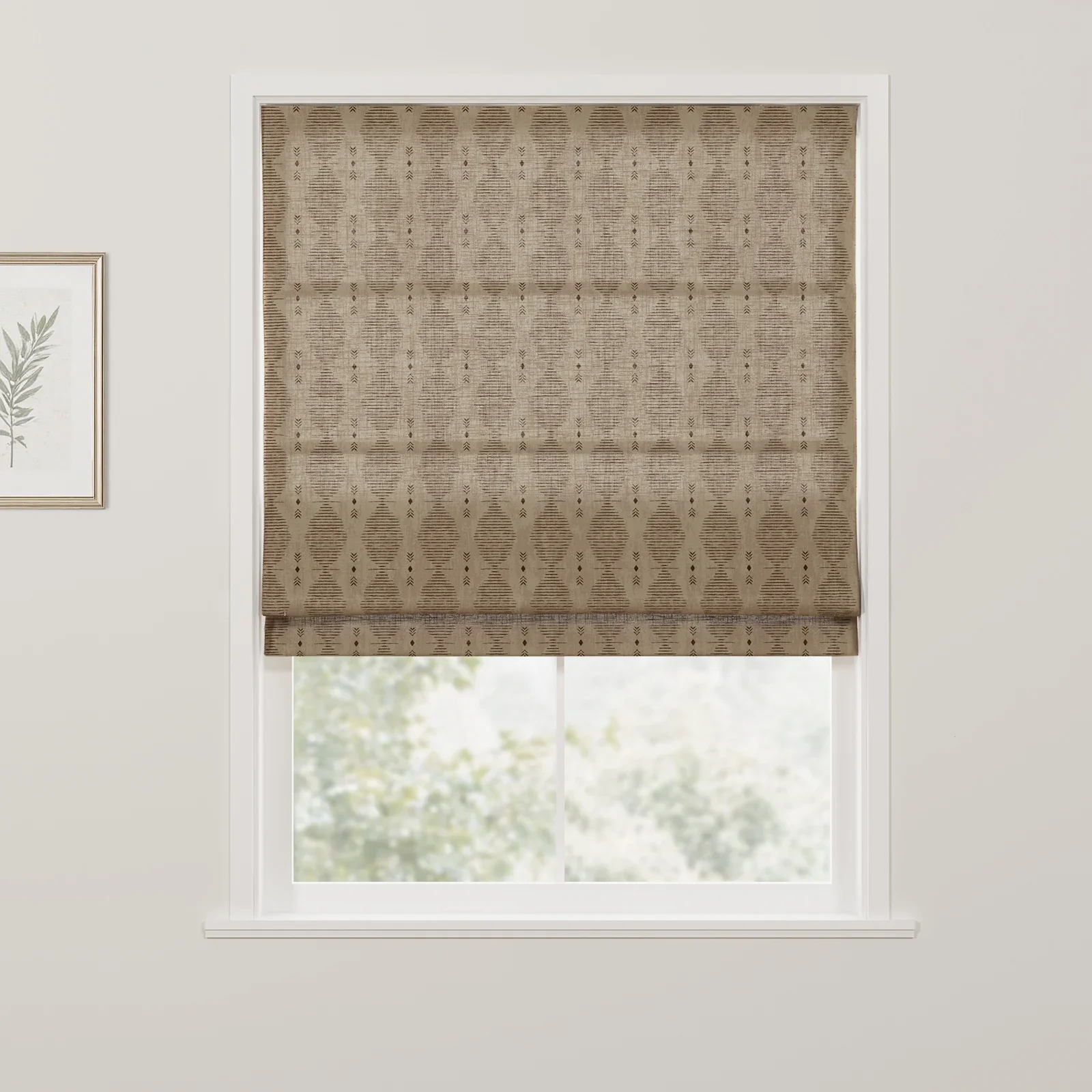 Kim Morrow Print Cotton Roman Shade Cordless - Image 8