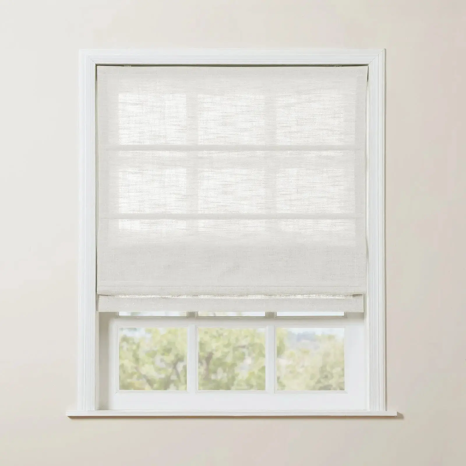 Kyla Linen Blend Roman Shade Cordless - Image 4