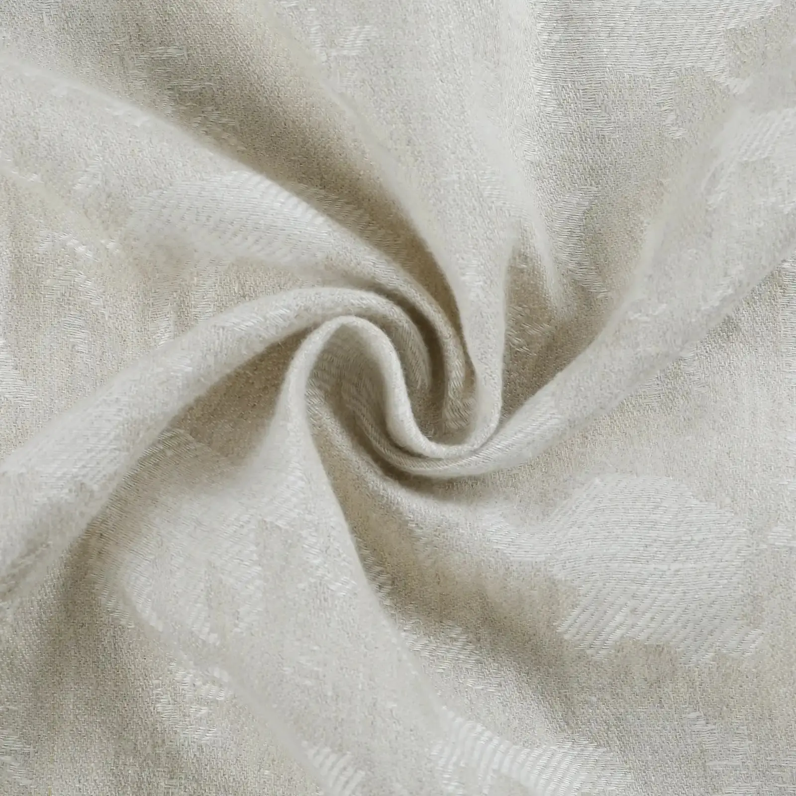 Lance 100% European Flax Linen Jacquard Curtain Pleated - Image 29