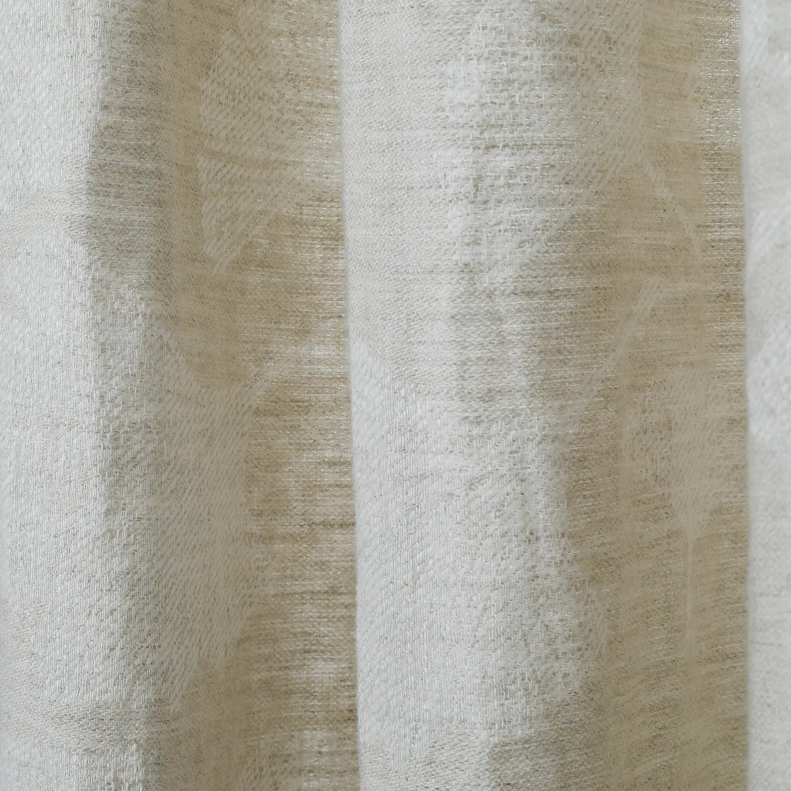 Lance 100% European Flax Linen Jacquard Curtain Pleated - Image 9