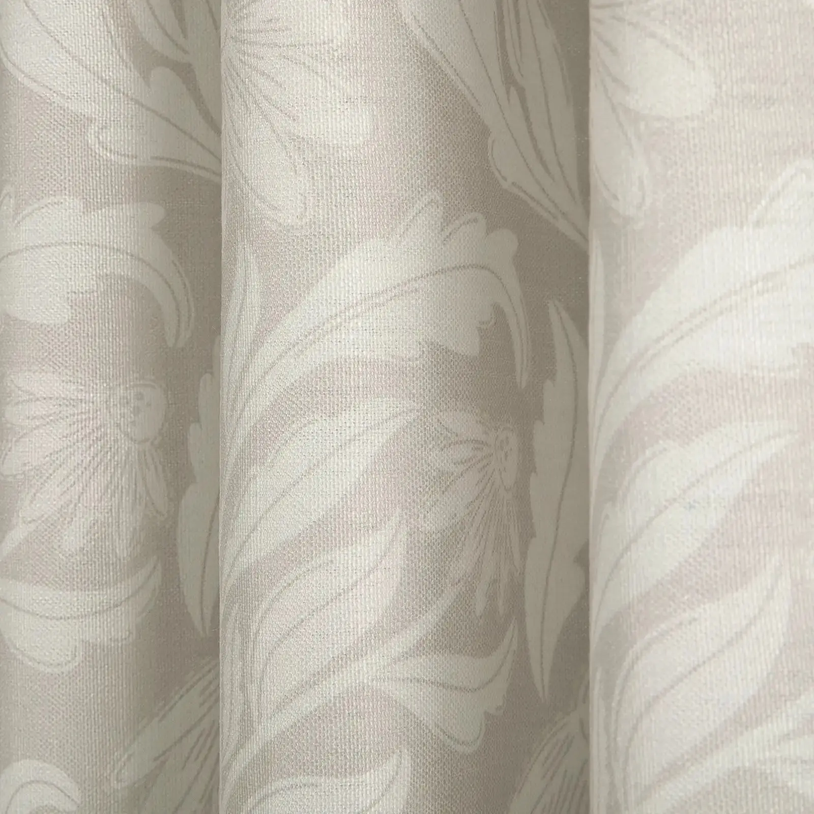 Leah Berin Garden Botanical Cotton Print Drapery Pleated - Image 17