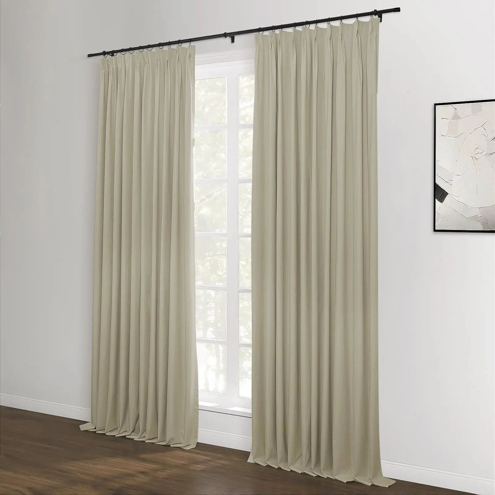 Lila 100% Blackout Drape Pleated - Image 17