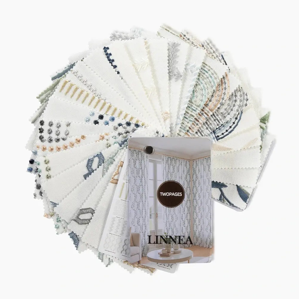 Linnea Embroidered Linen Cotton Booklet 24 Colors
